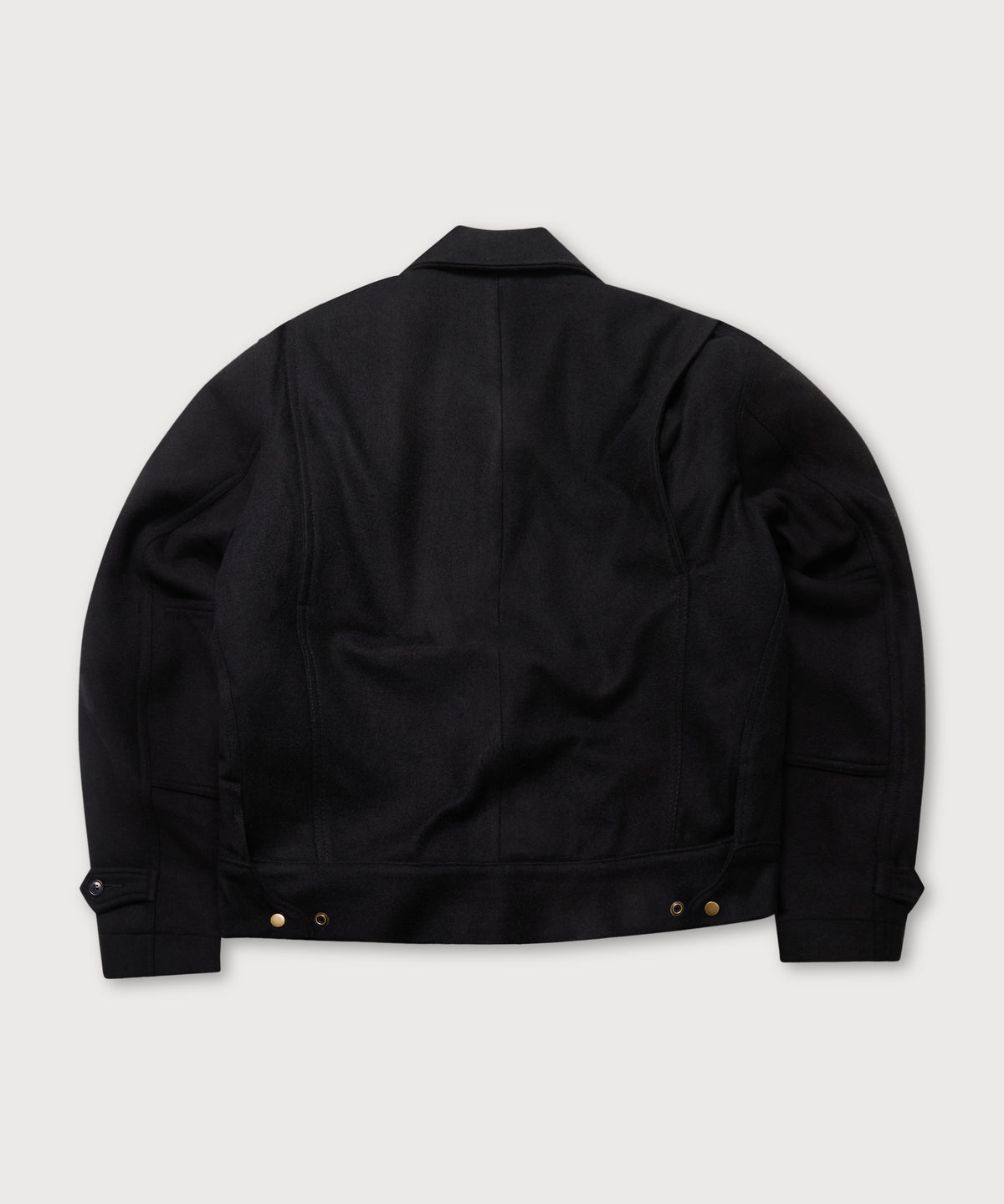 Wool Crew Jacket - Black - Patina