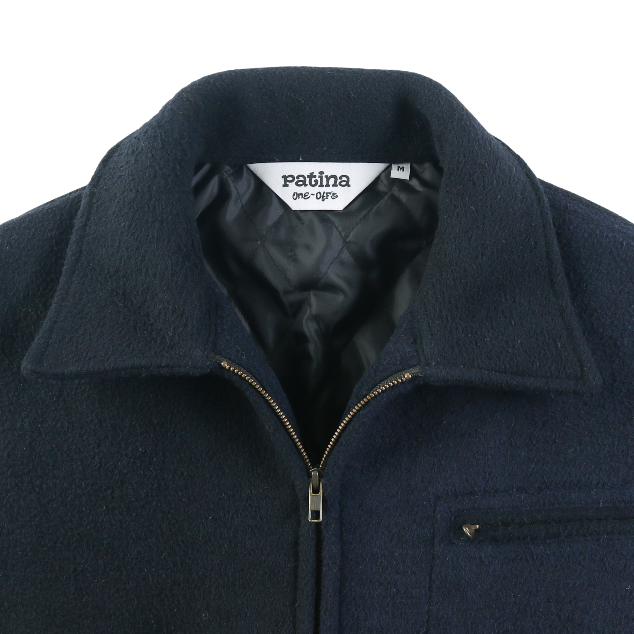 Wool Crew Jacket - Navy - Patina
