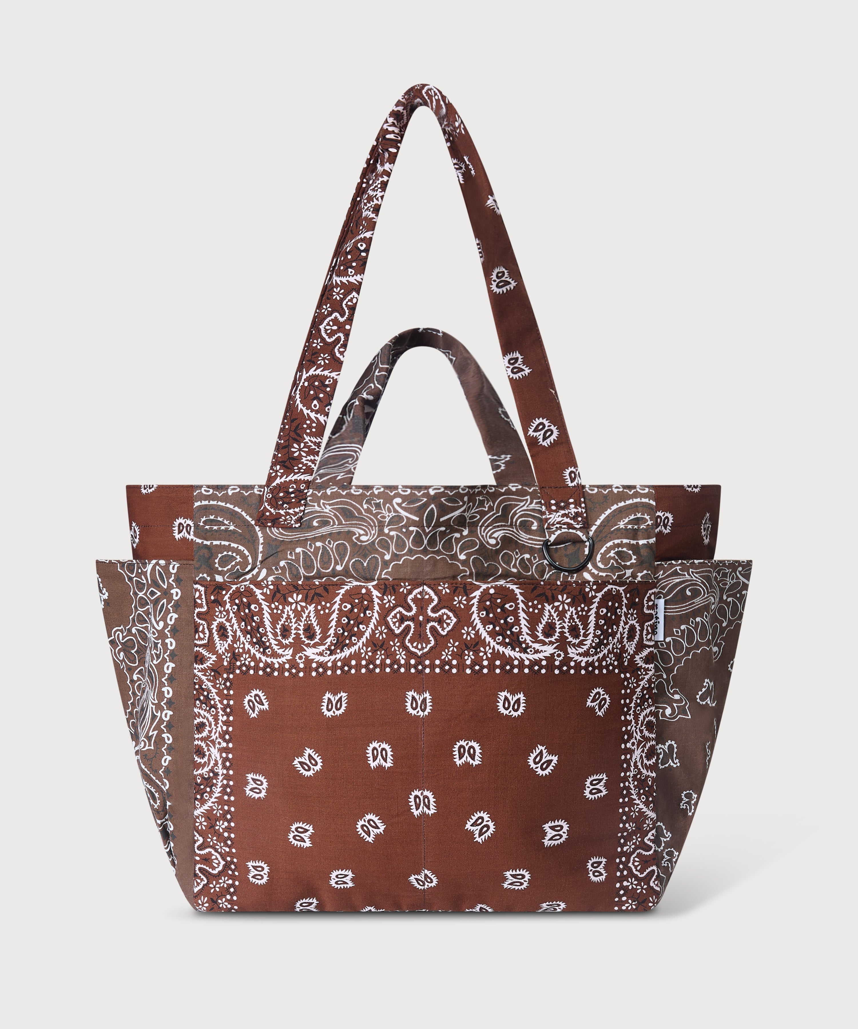 Bandana Tote Bag - Brown