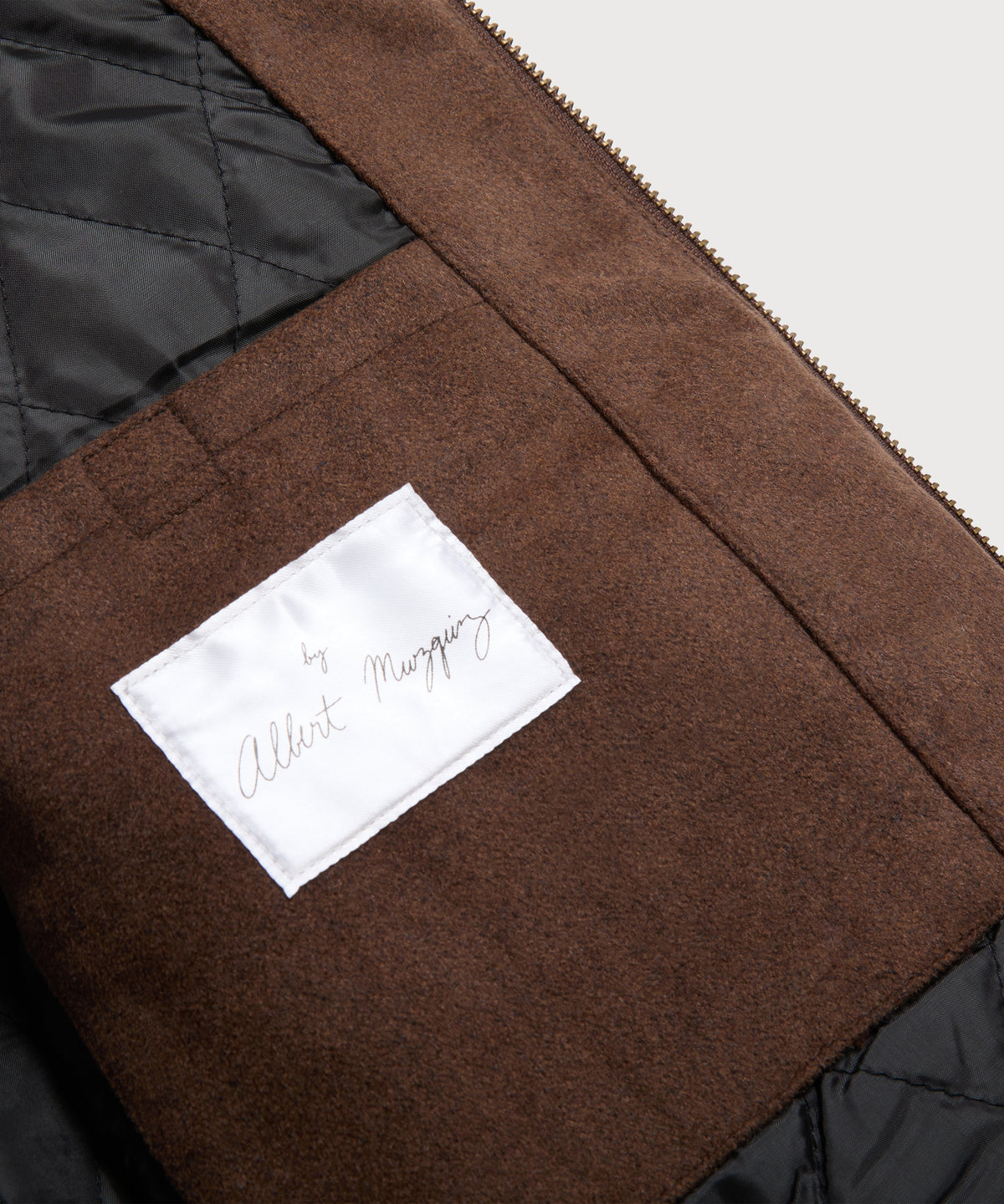 Wool Crew Jacket - Brown - Patina