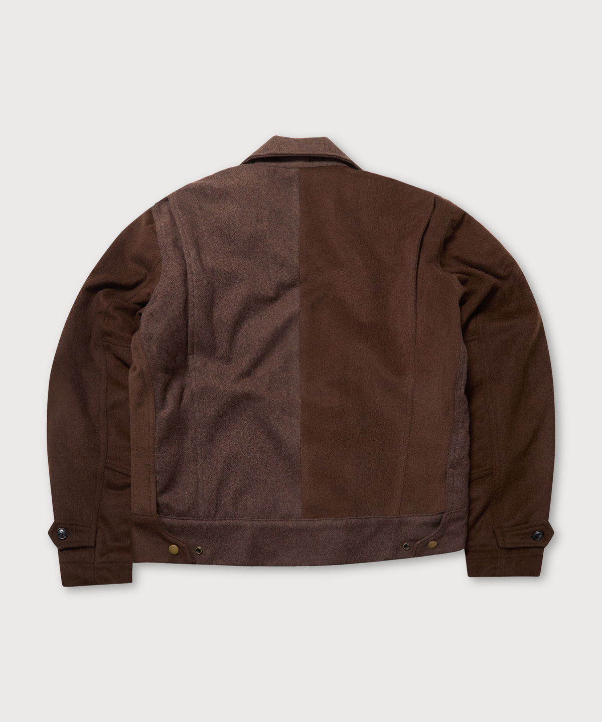 Wool Crew Jacket - Brown - Patina