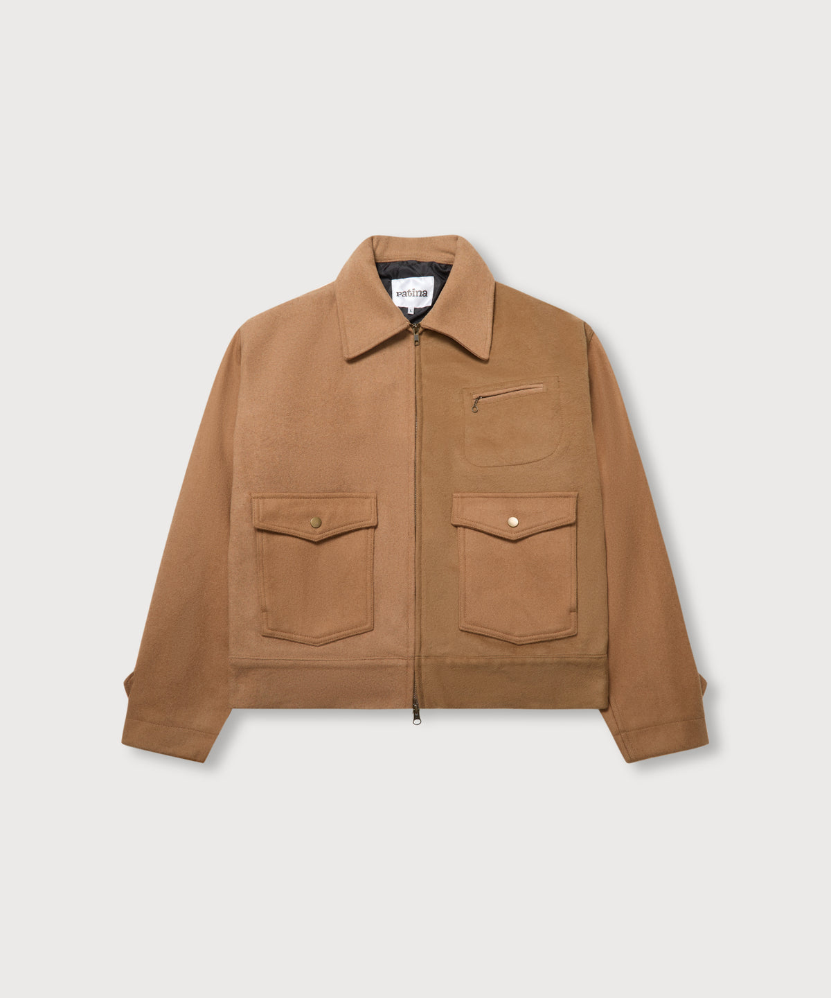 Wool Crew Jacket - Camel - Patina