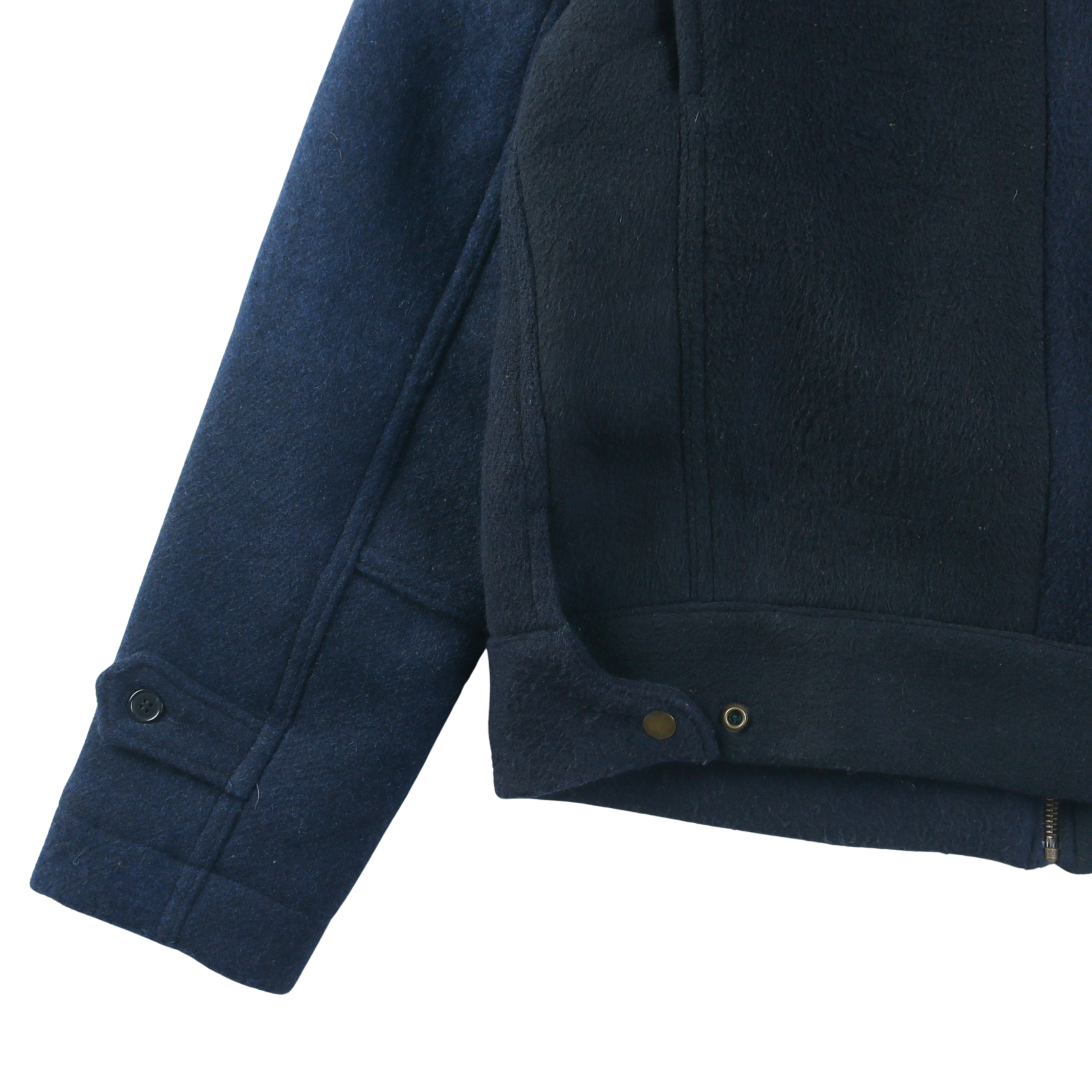 Wool Crew Jacket - Navy - Patina