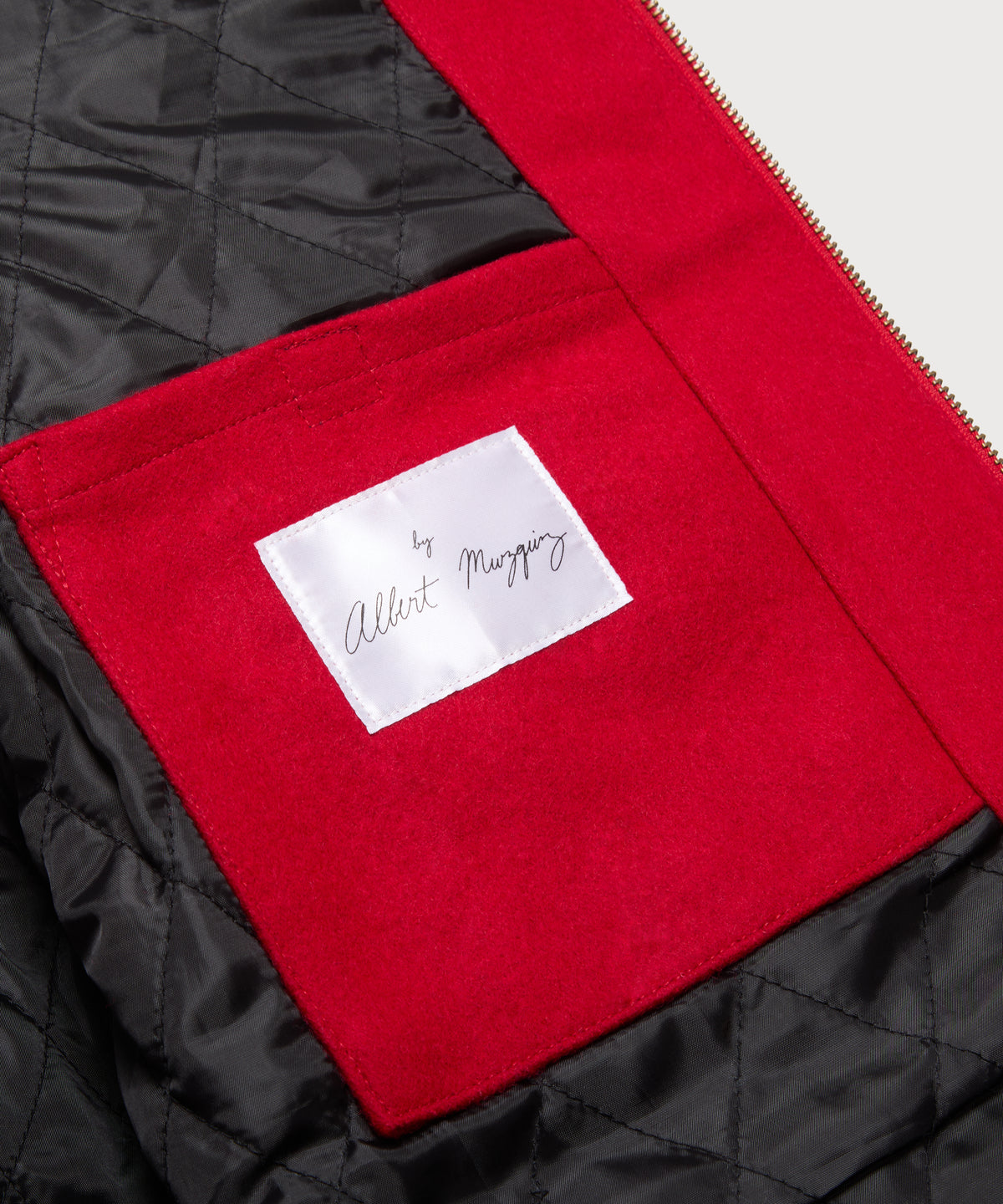 Wool Crew Jacket - Red - Patina