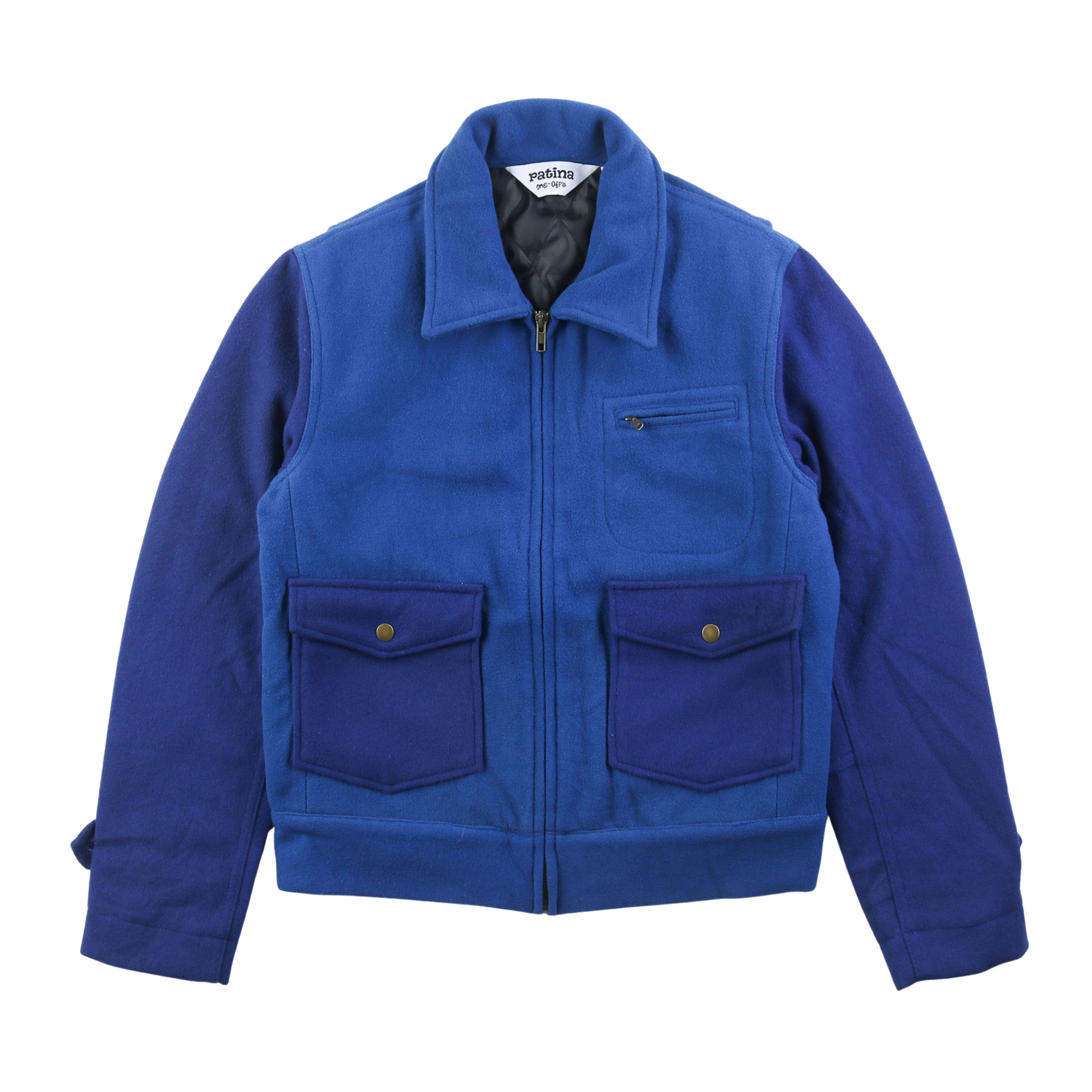 Wool Crew Jacket - Royal Blue - Patina