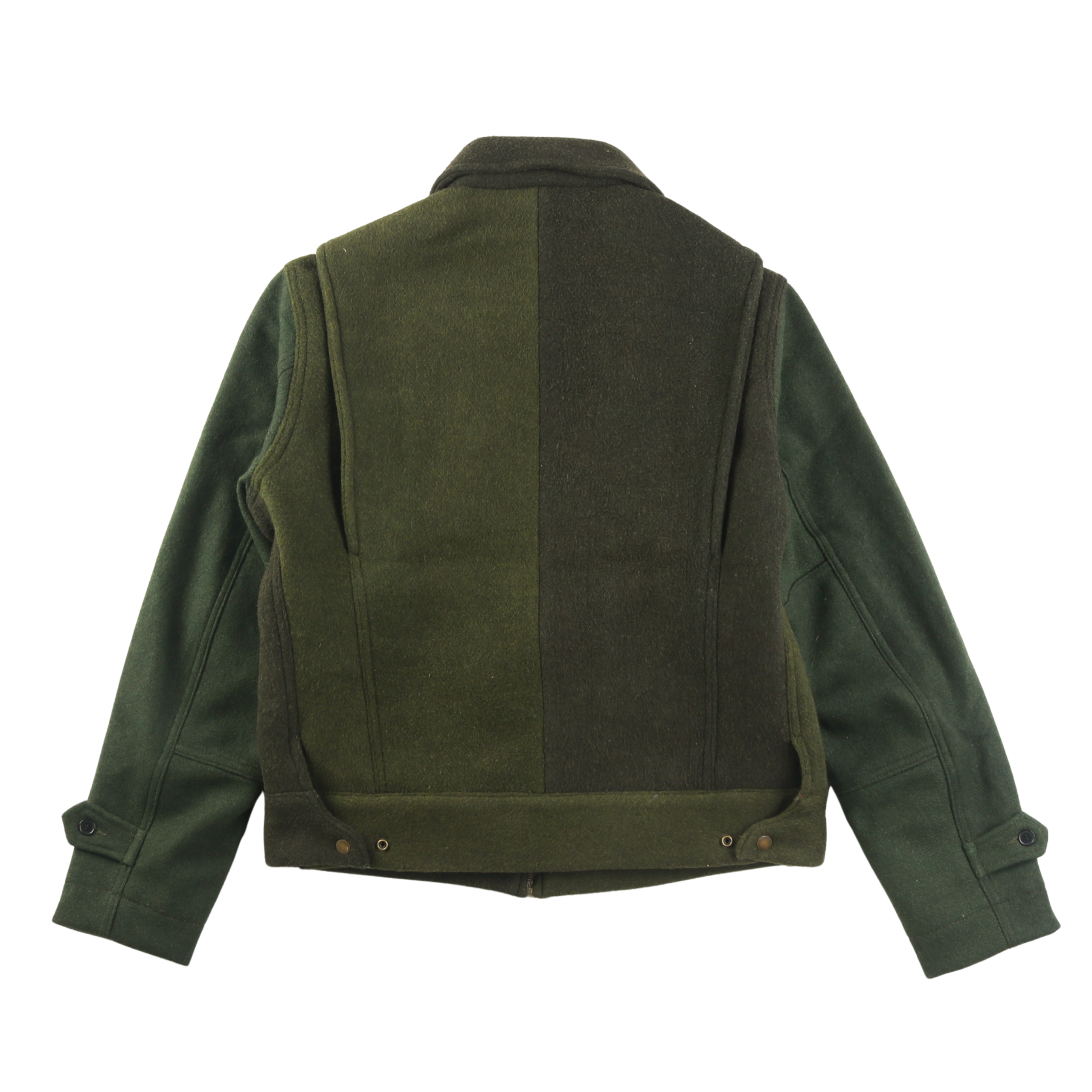 Wool Crew Jacket - Green - Patina