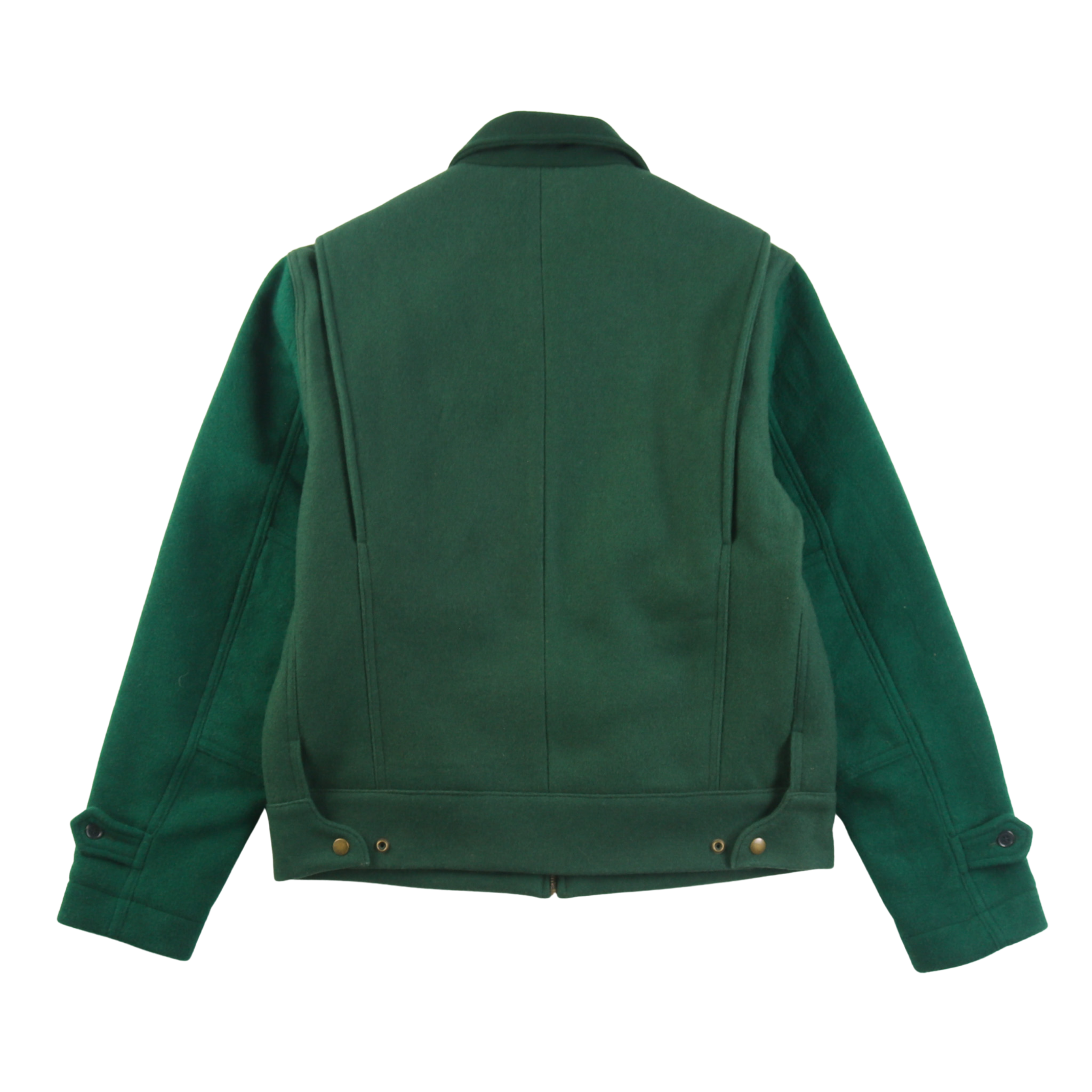 Wool Crew Jacket - Green - Patina