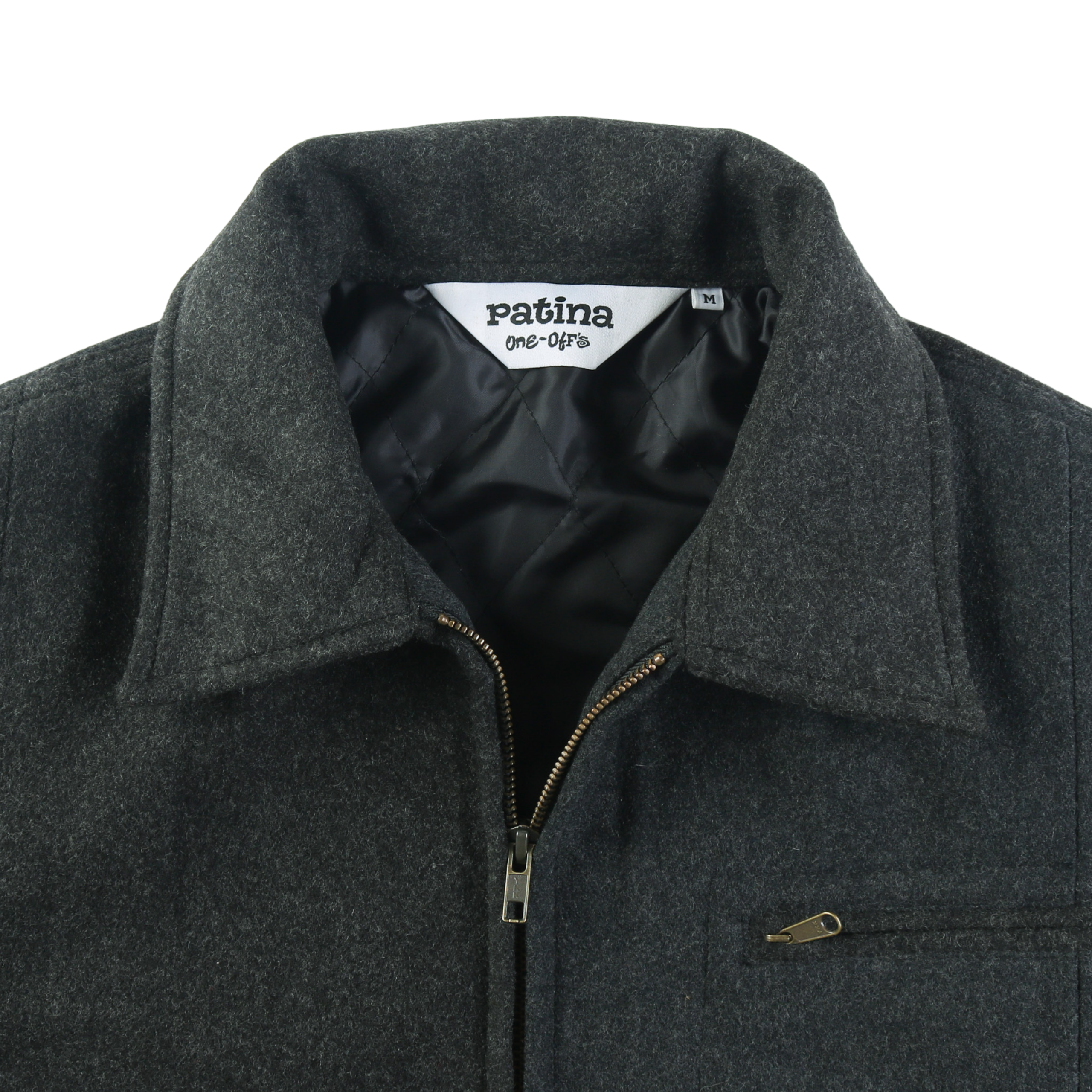 Wool Crew Jacket - Grey - Patina
