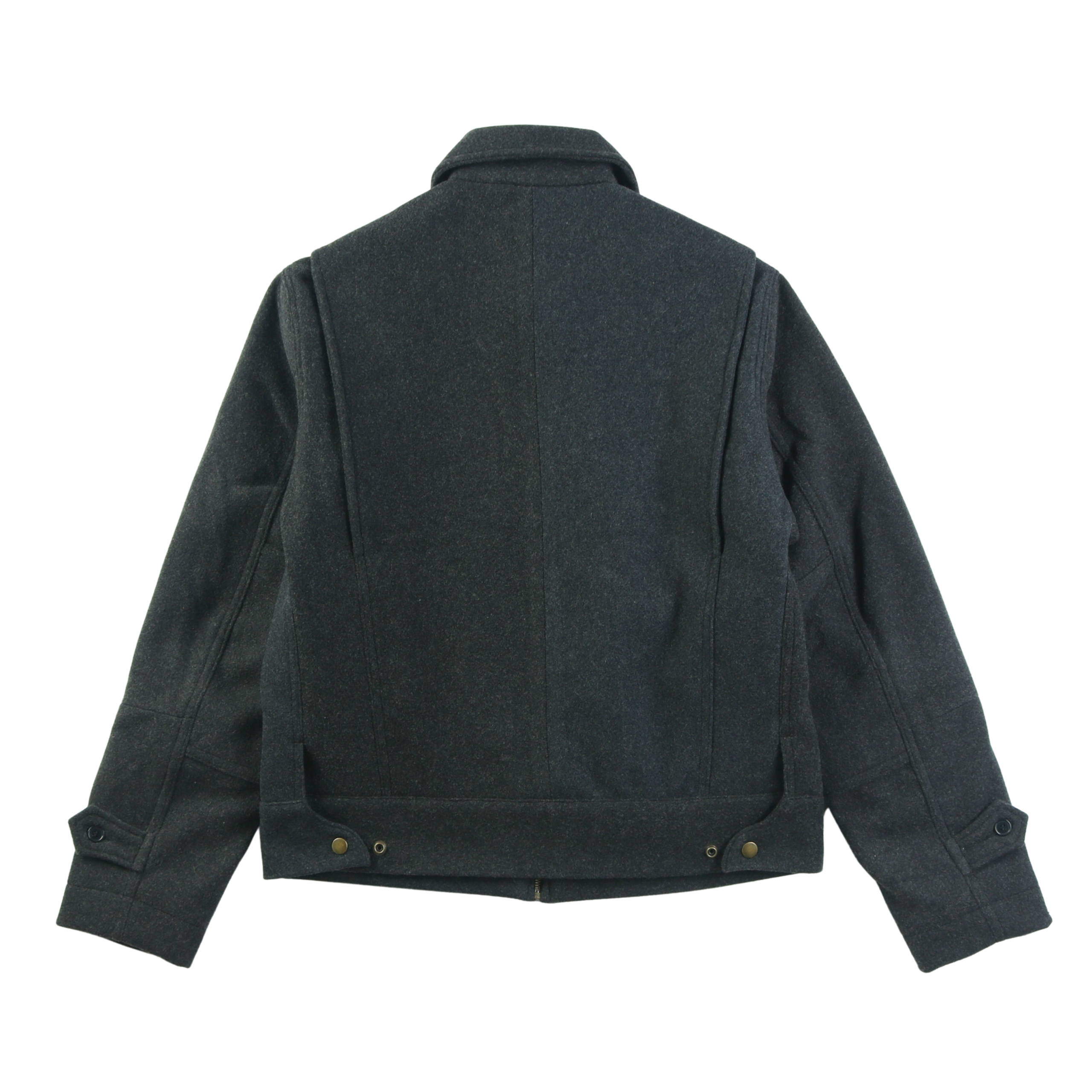 Wool Crew Jacket - Grey - Patina