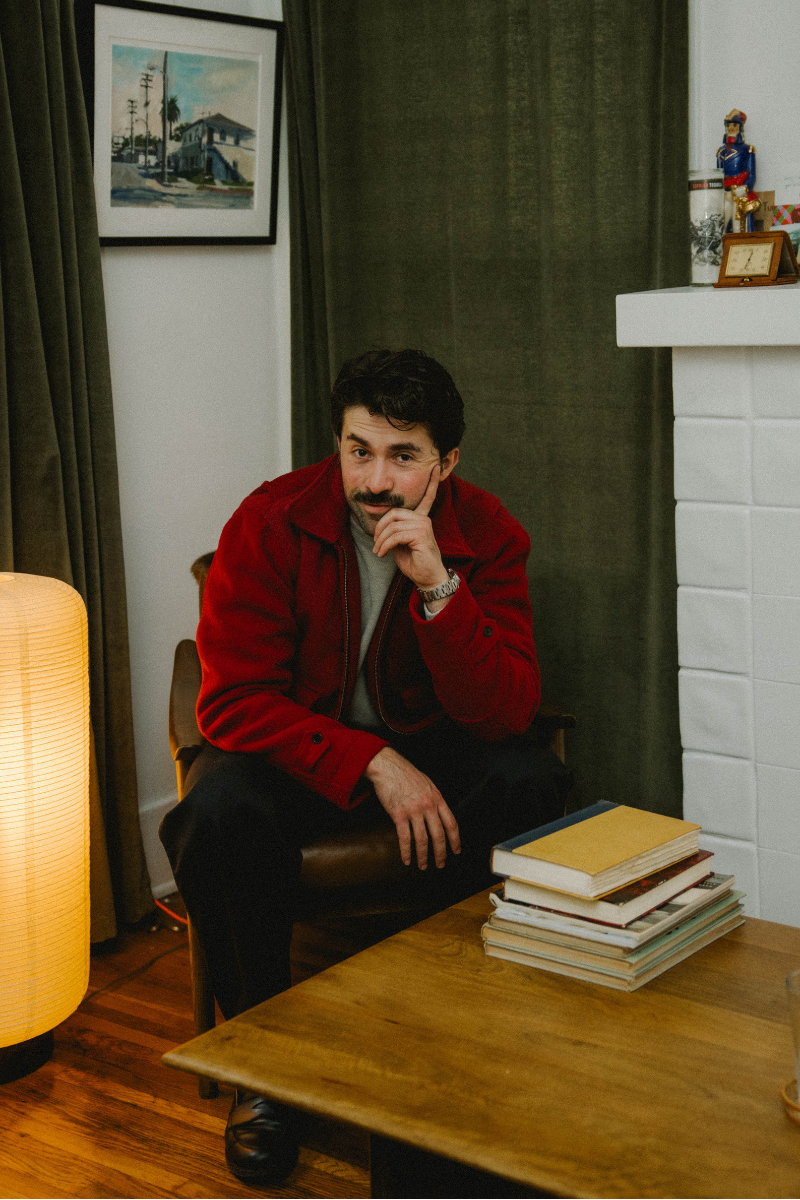 Wool Crew Jacket - Red - Patina