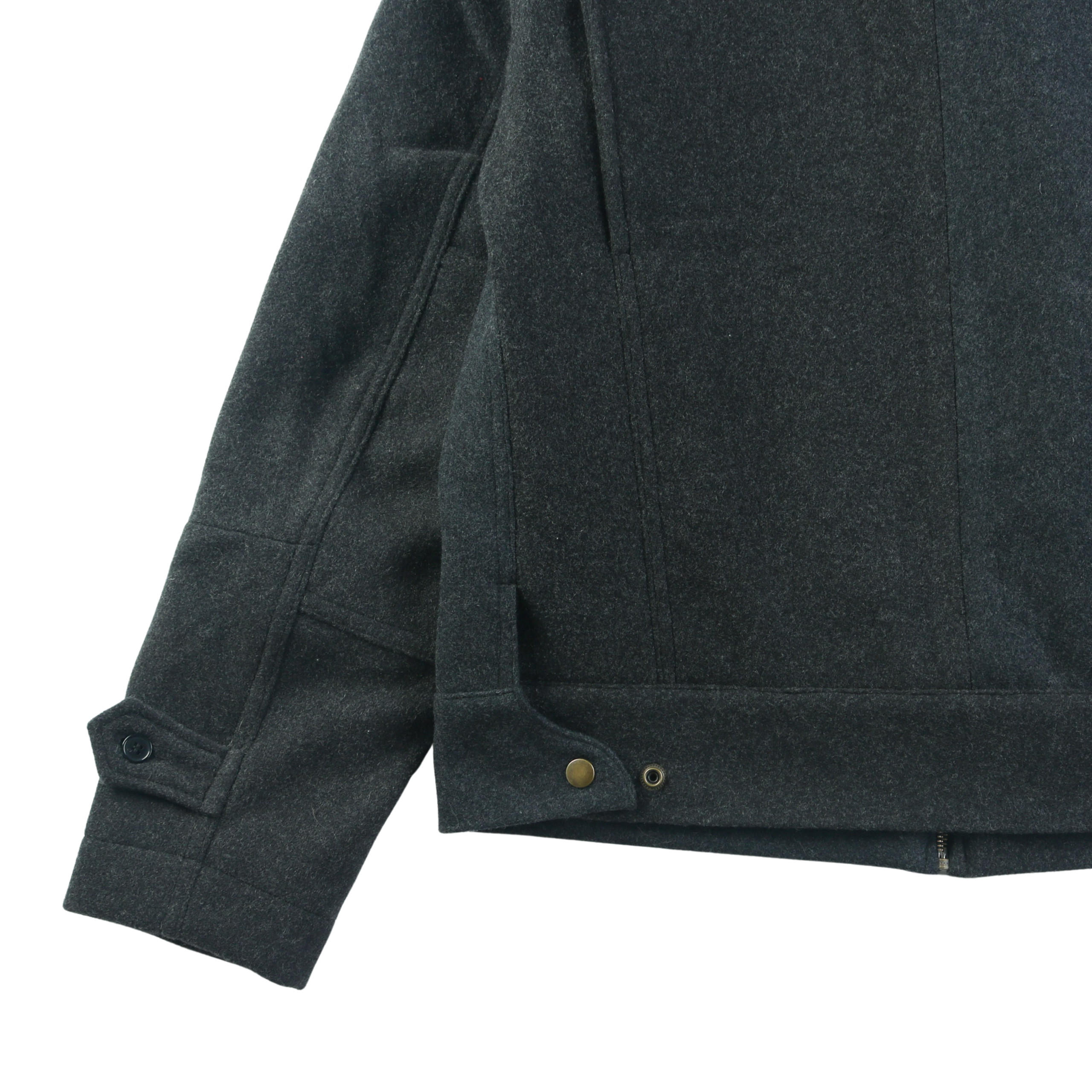 Wool Crew Jacket - Grey - Patina