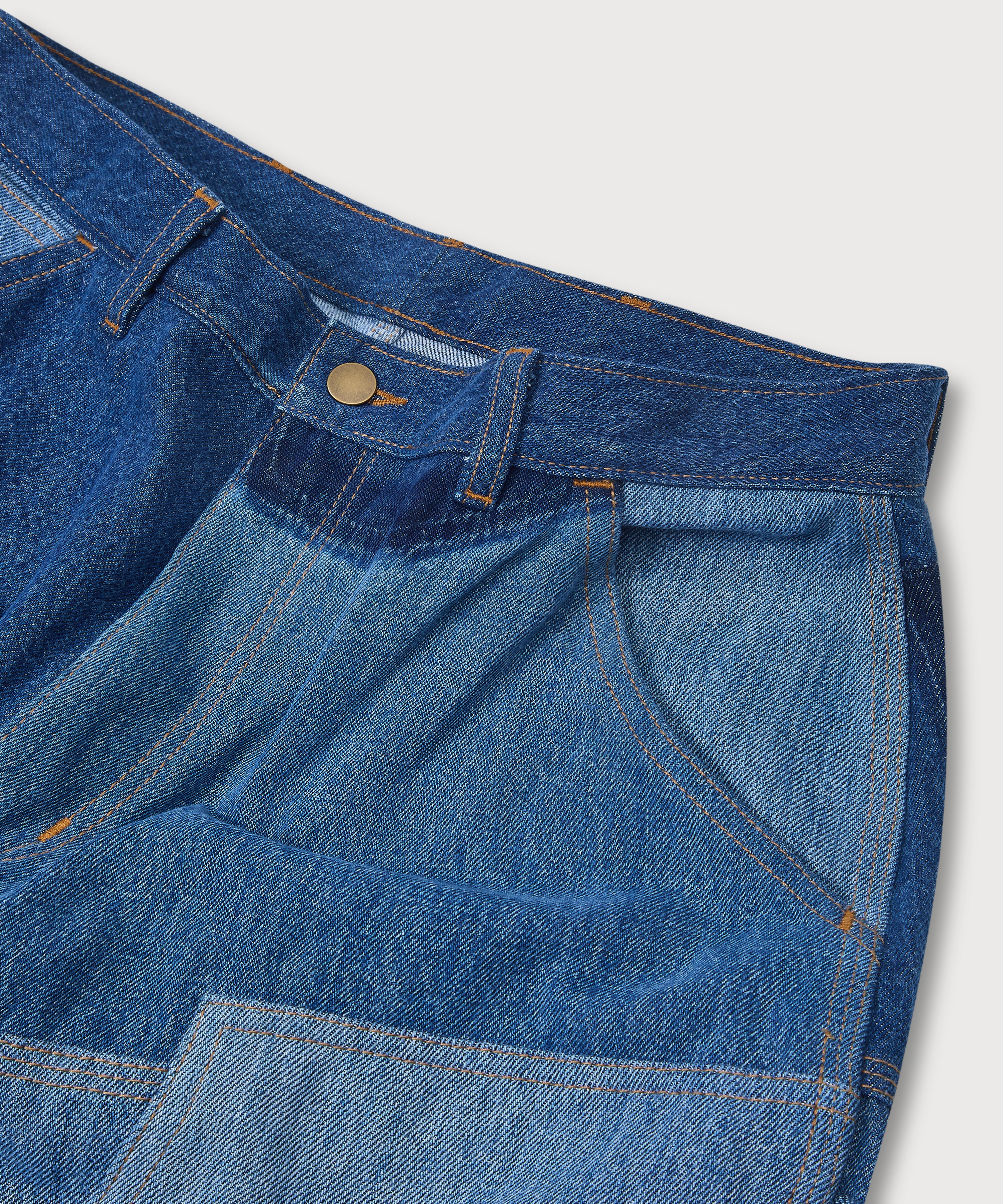 Double Knee Short - Denim