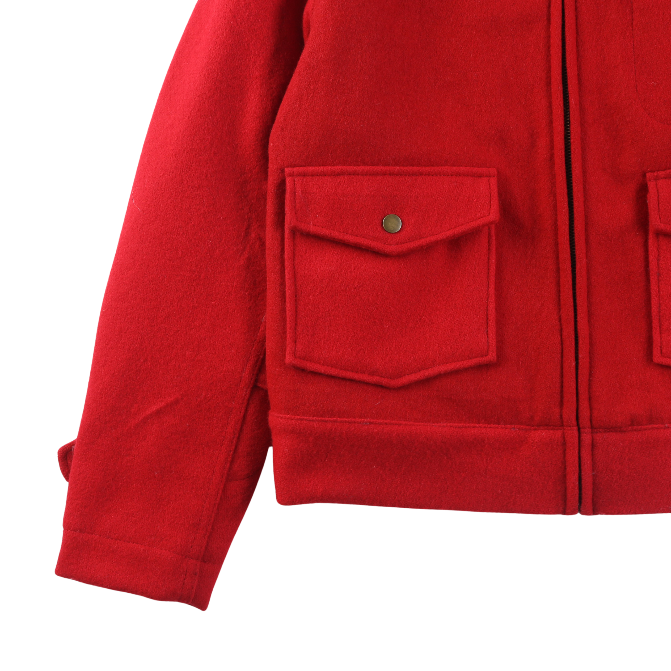 Wool Crew Jacket - Red - Patina