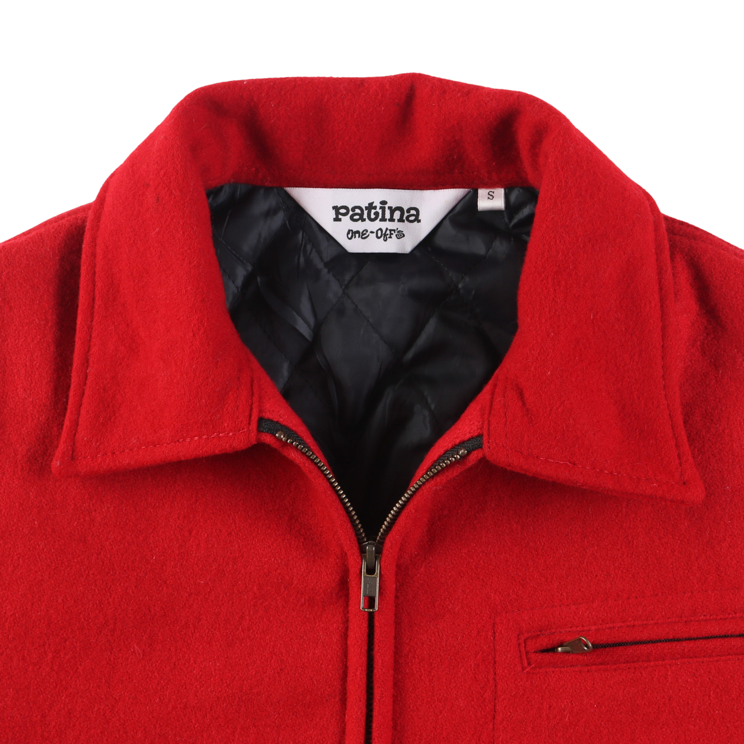 Wool Crew Jacket - Red - Patina