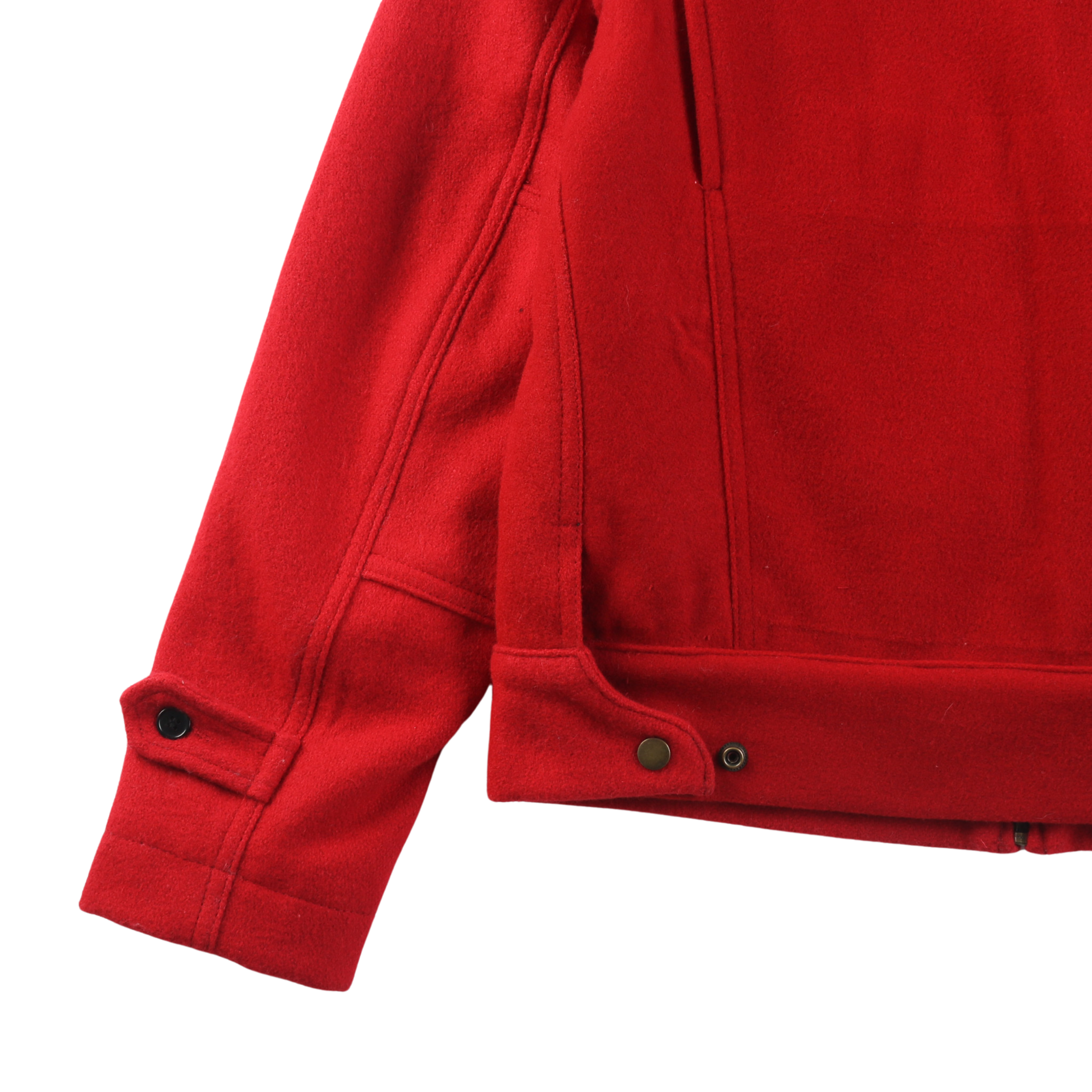 Wool Crew Jacket - Red - Patina