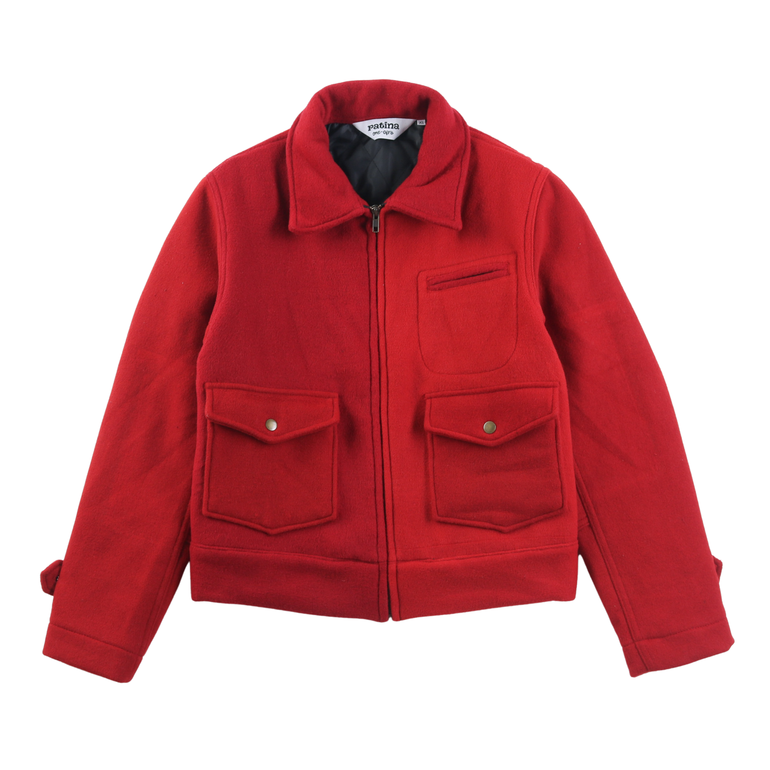 Wool Crew Jacket - Red - Patina