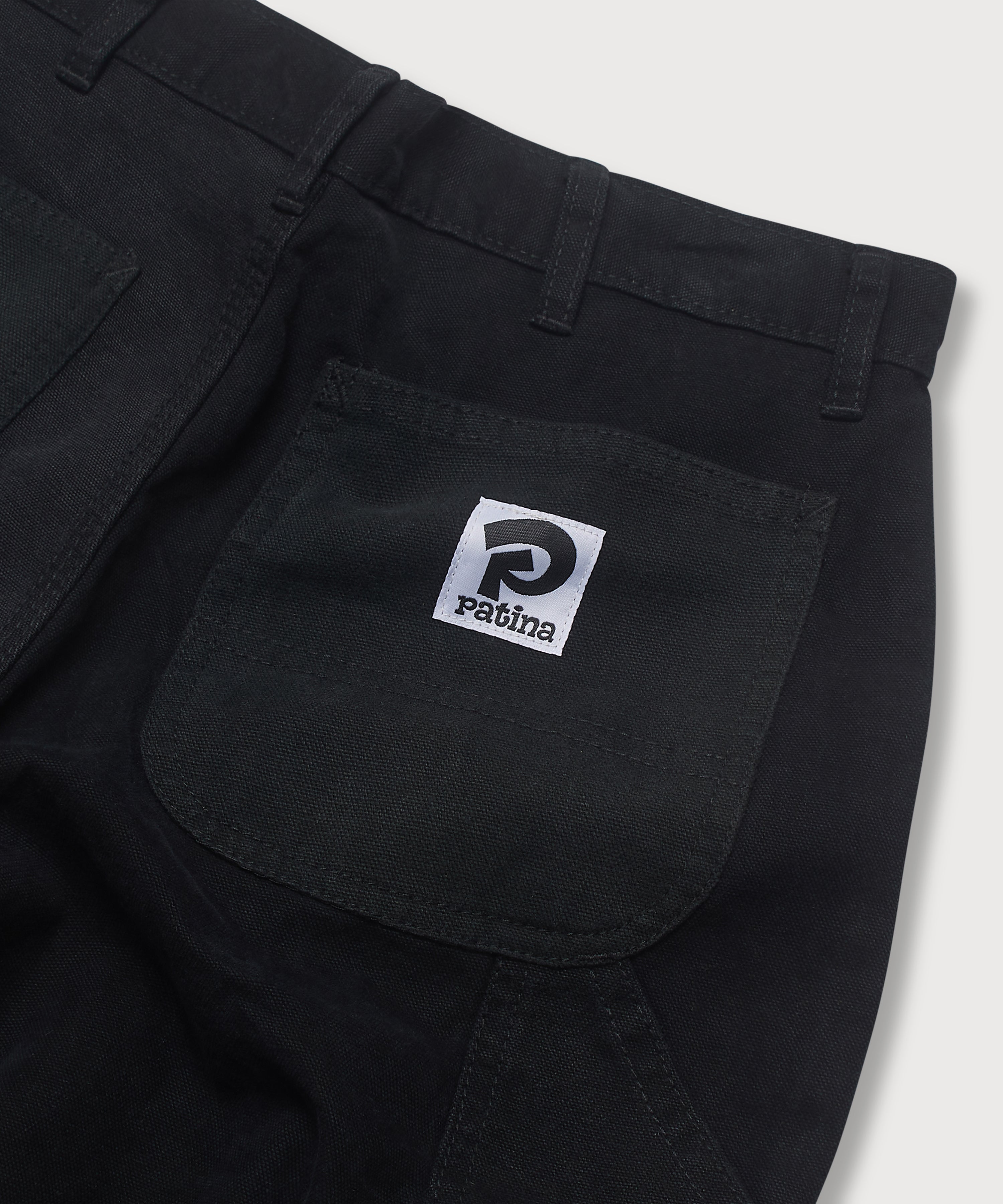 Double Knee Short - Black - Patina