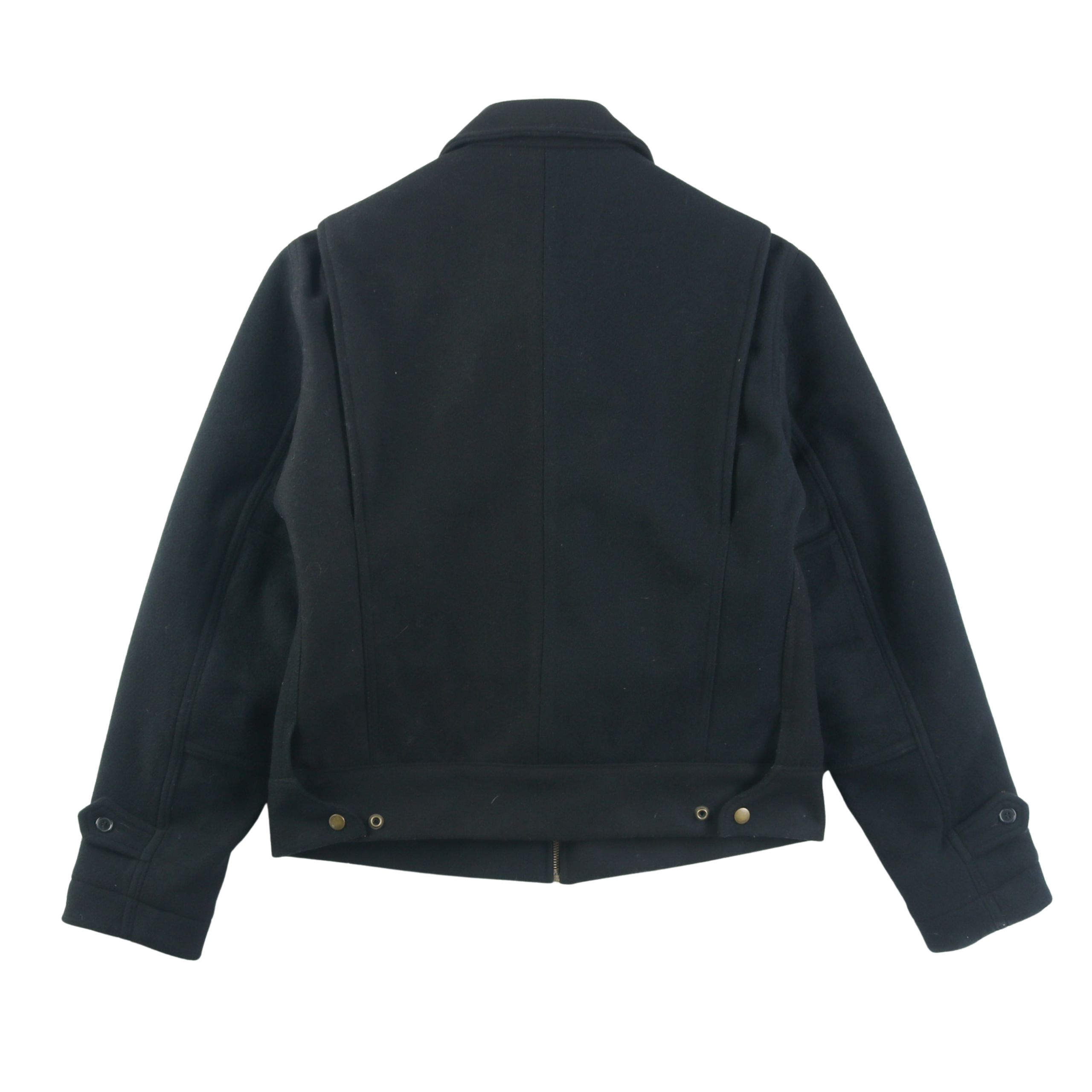 Wool Crew Jacket - Black - Patina