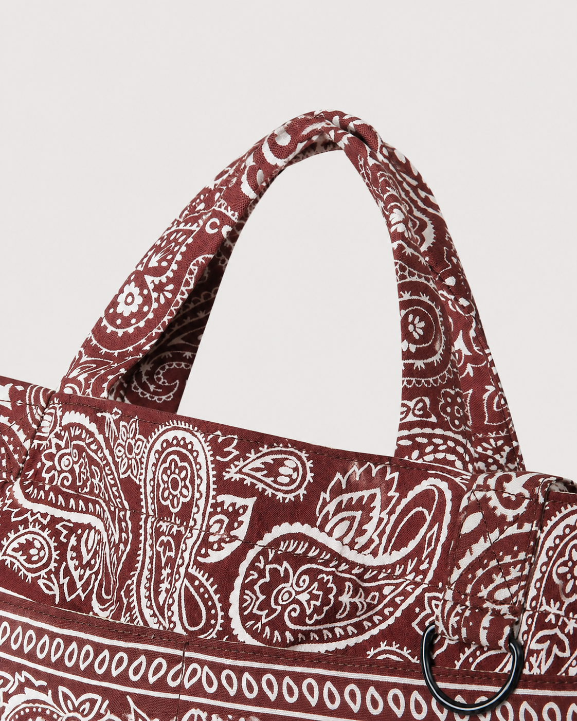 Bandana Tote Bag - Burgundy