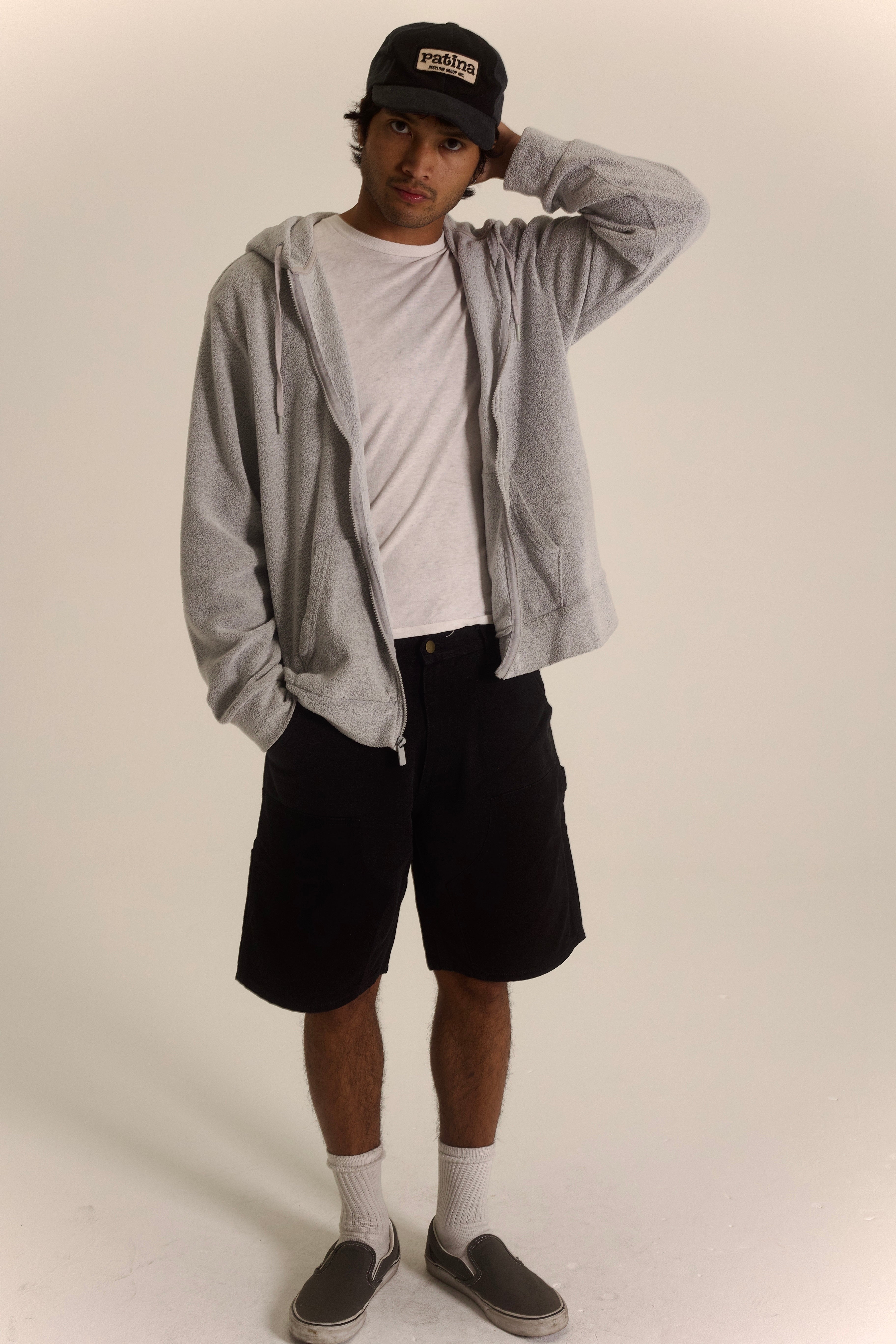 Double Knee Short - Black - Patina