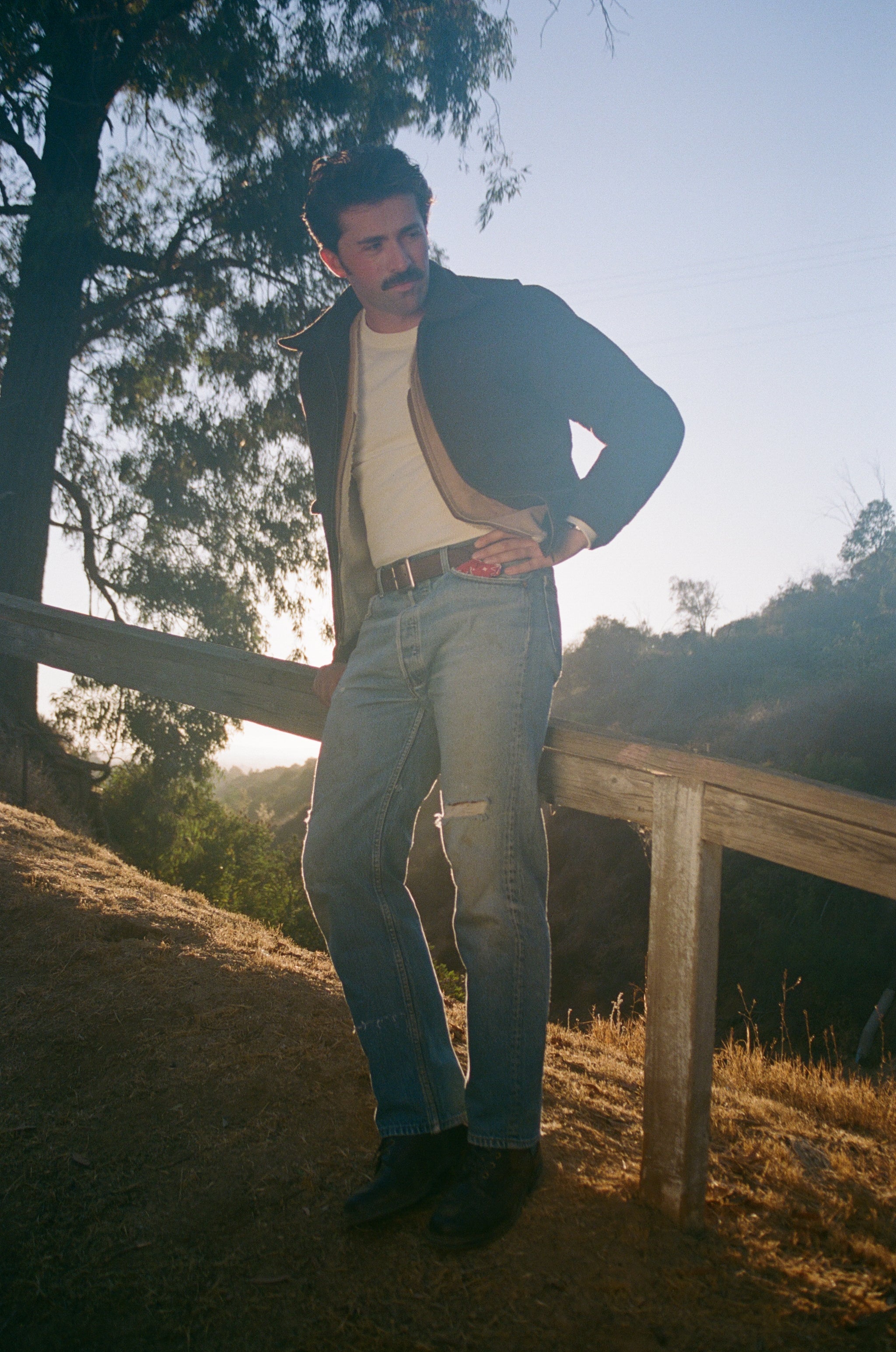 Wool Crew Jacket - Black - Patina