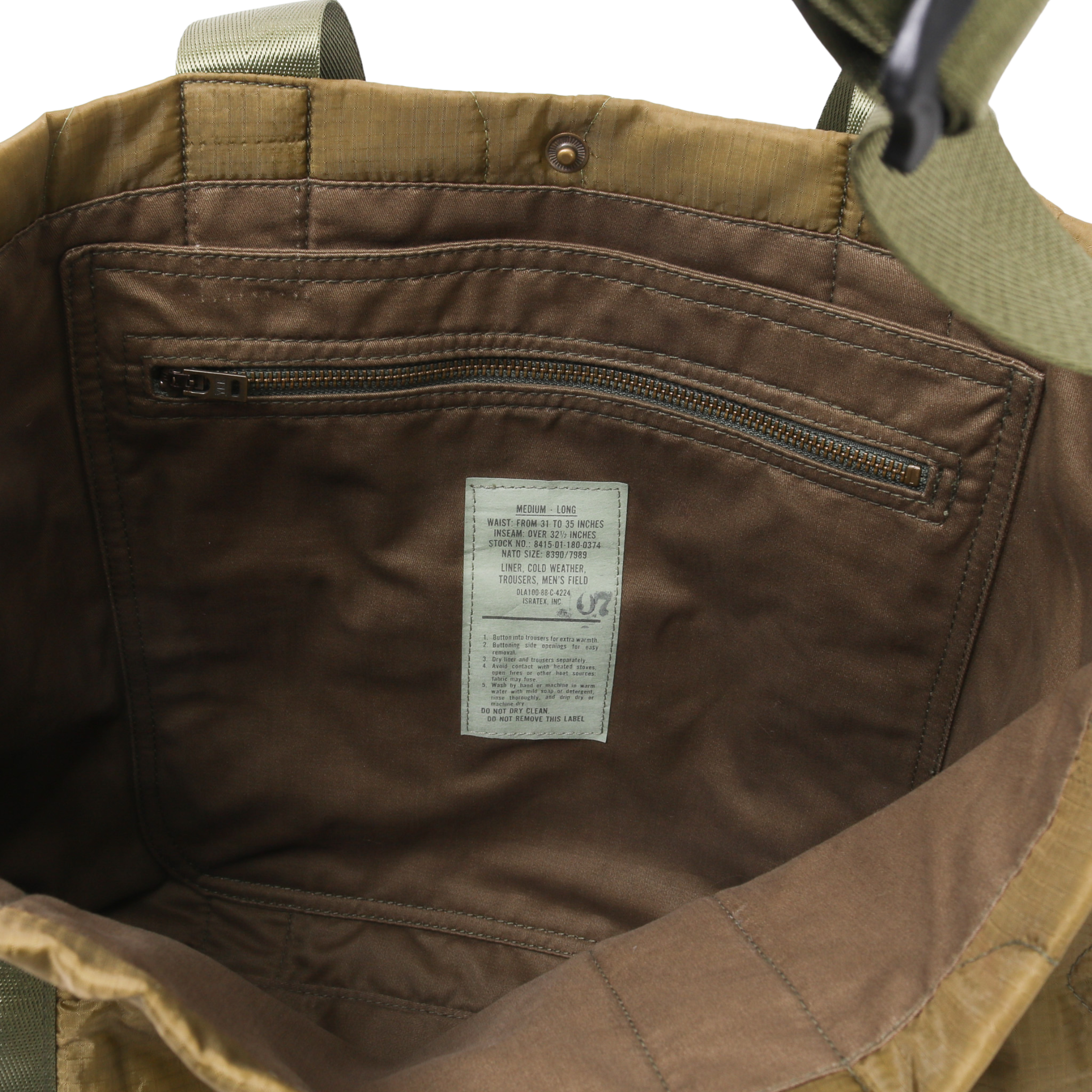 M65 Liner Tote Bag - Patina