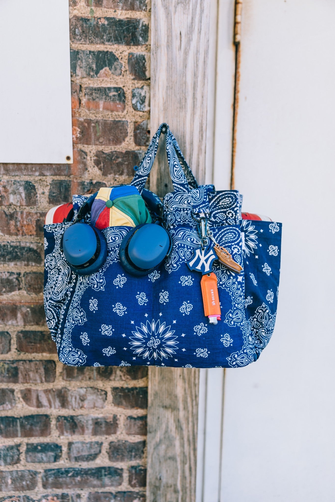 Bandana Tote Bag - Navy