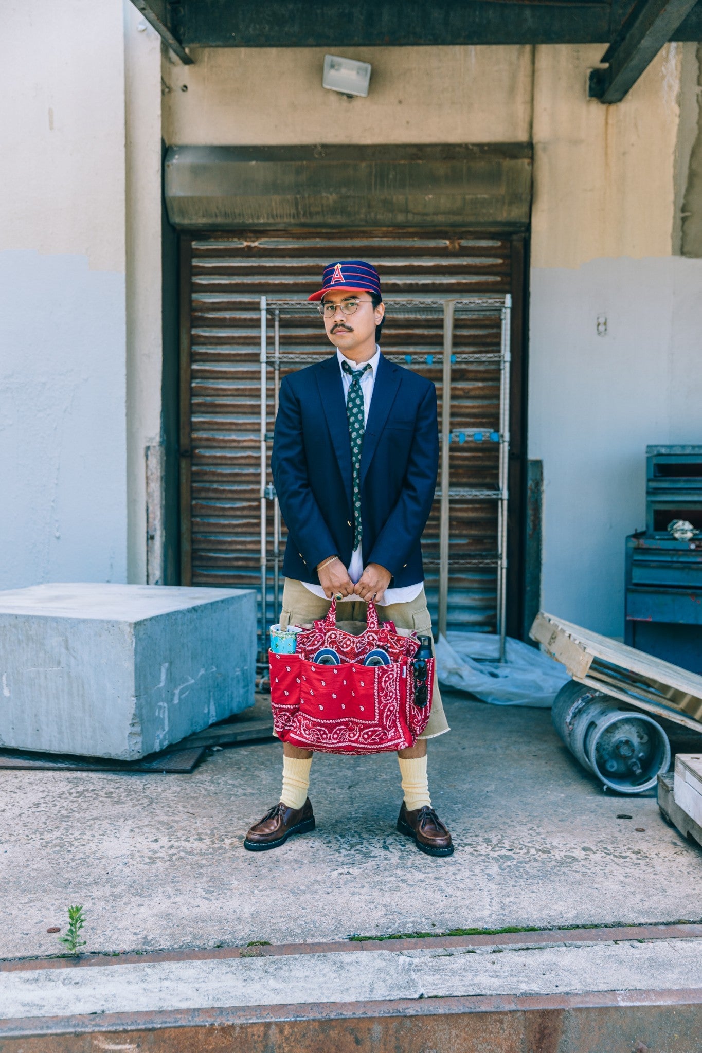 Bandana Tote Bag - Red
