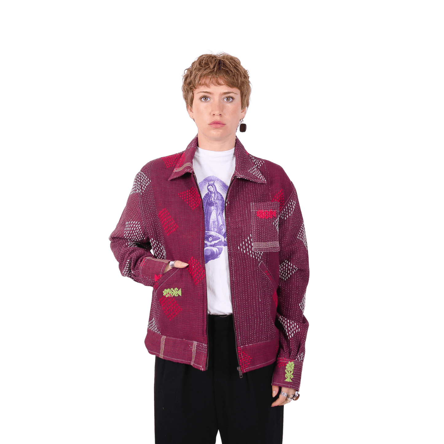 Kantha-Jacke Nr. 42