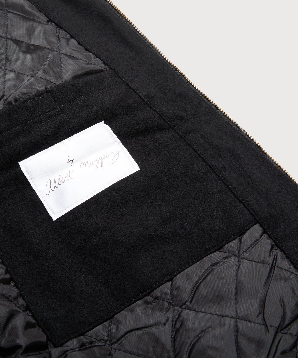 Wool Crew Jacket - Black - Patina