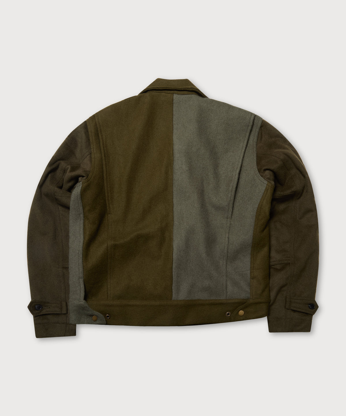Wool Crew Jacket - Green - Patina