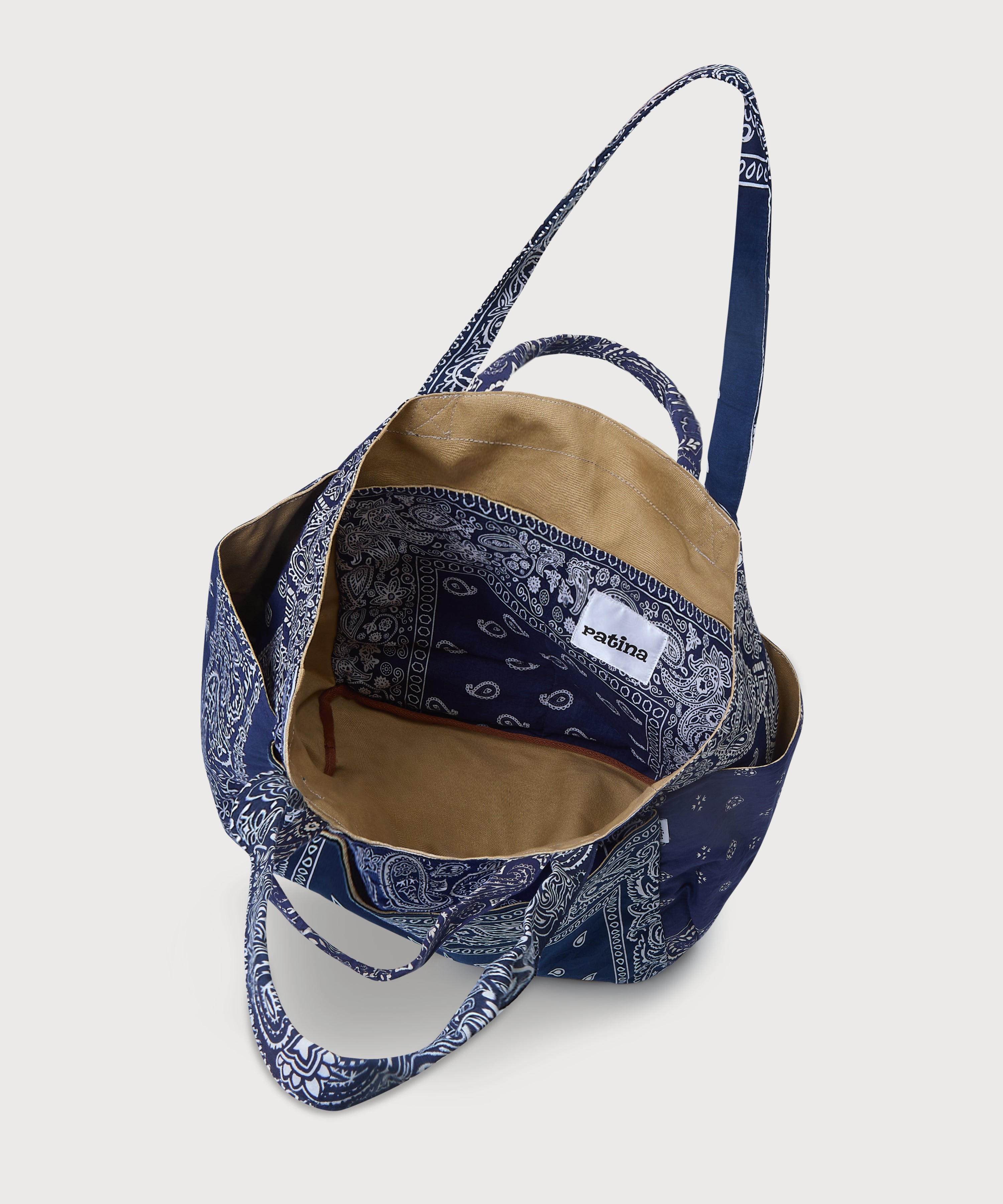 Bandana Tote Bag - Navy
