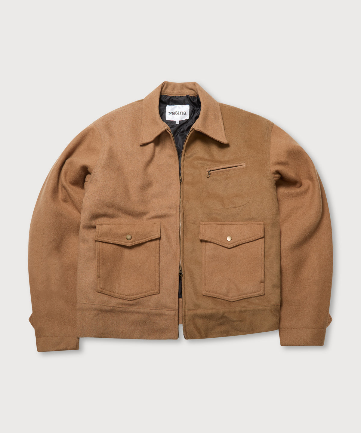 Wool Crew Jacket - Camel - Patina