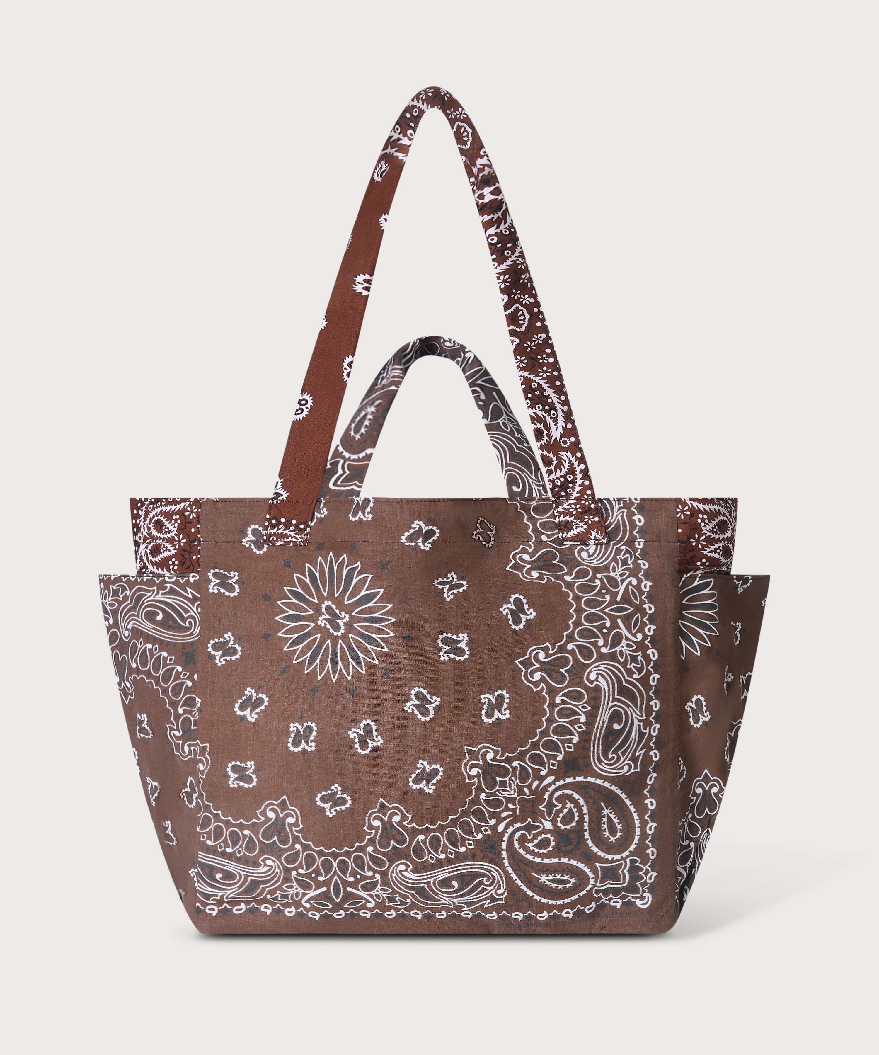 Bandana Tote Bag - Brown