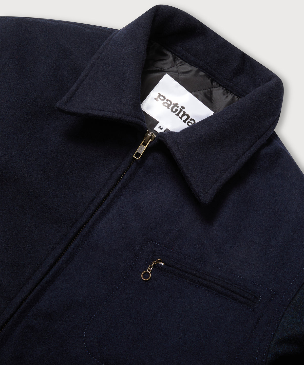 Wool Crew Jacket - Navy - Patina