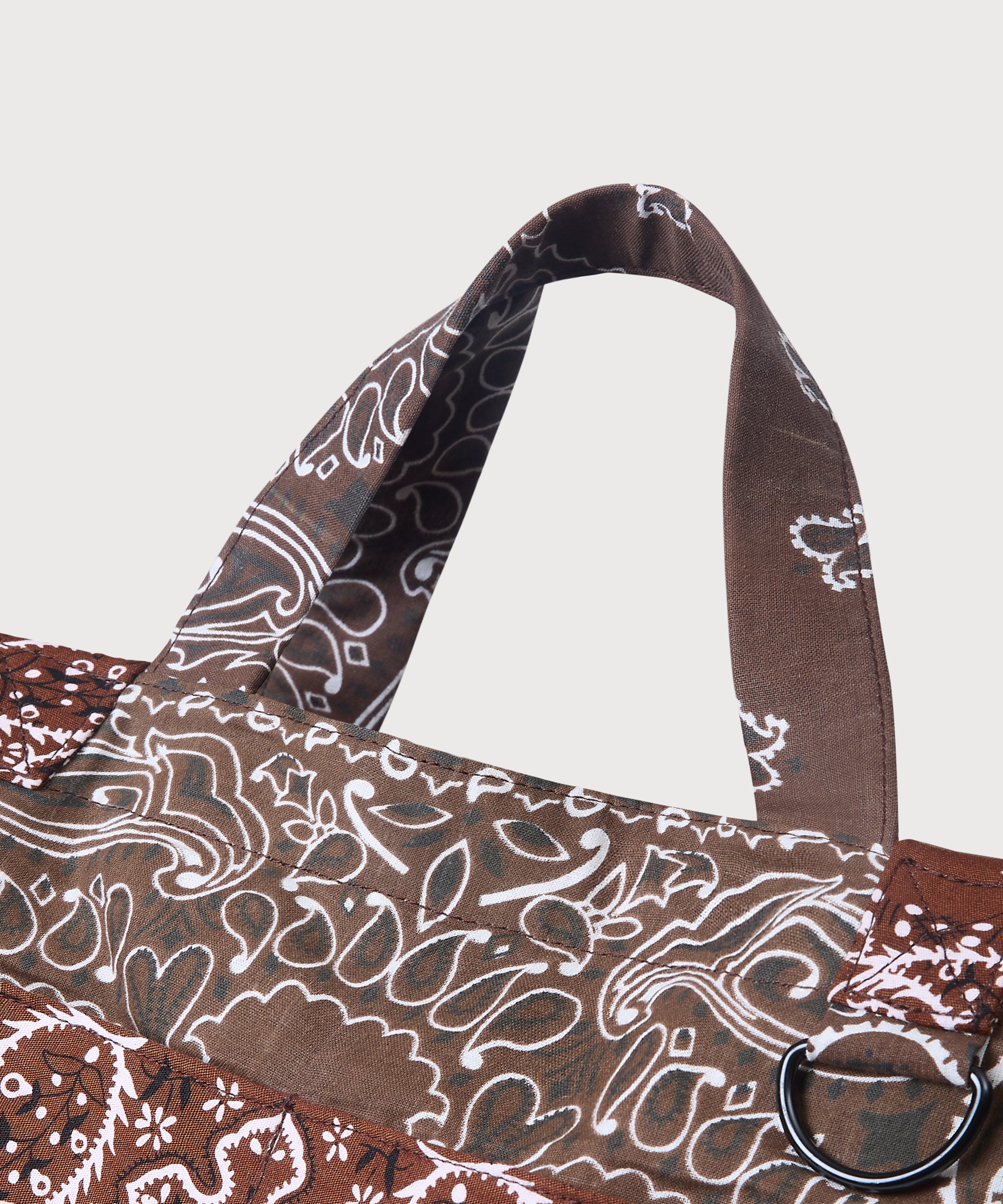 Bandana Tote Bag - Brown