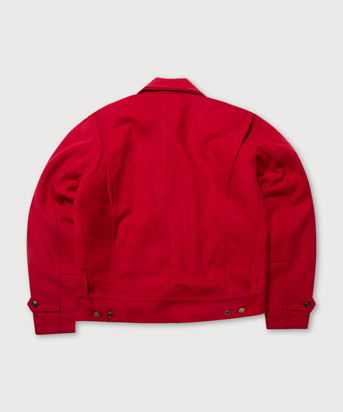 Wool Crew Jacket - Red - Patina