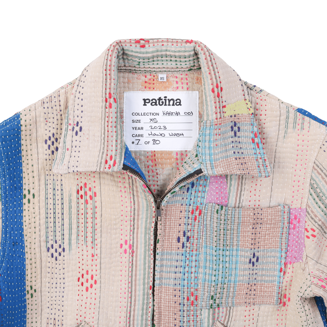 Kantha-Jacke Nr. 7