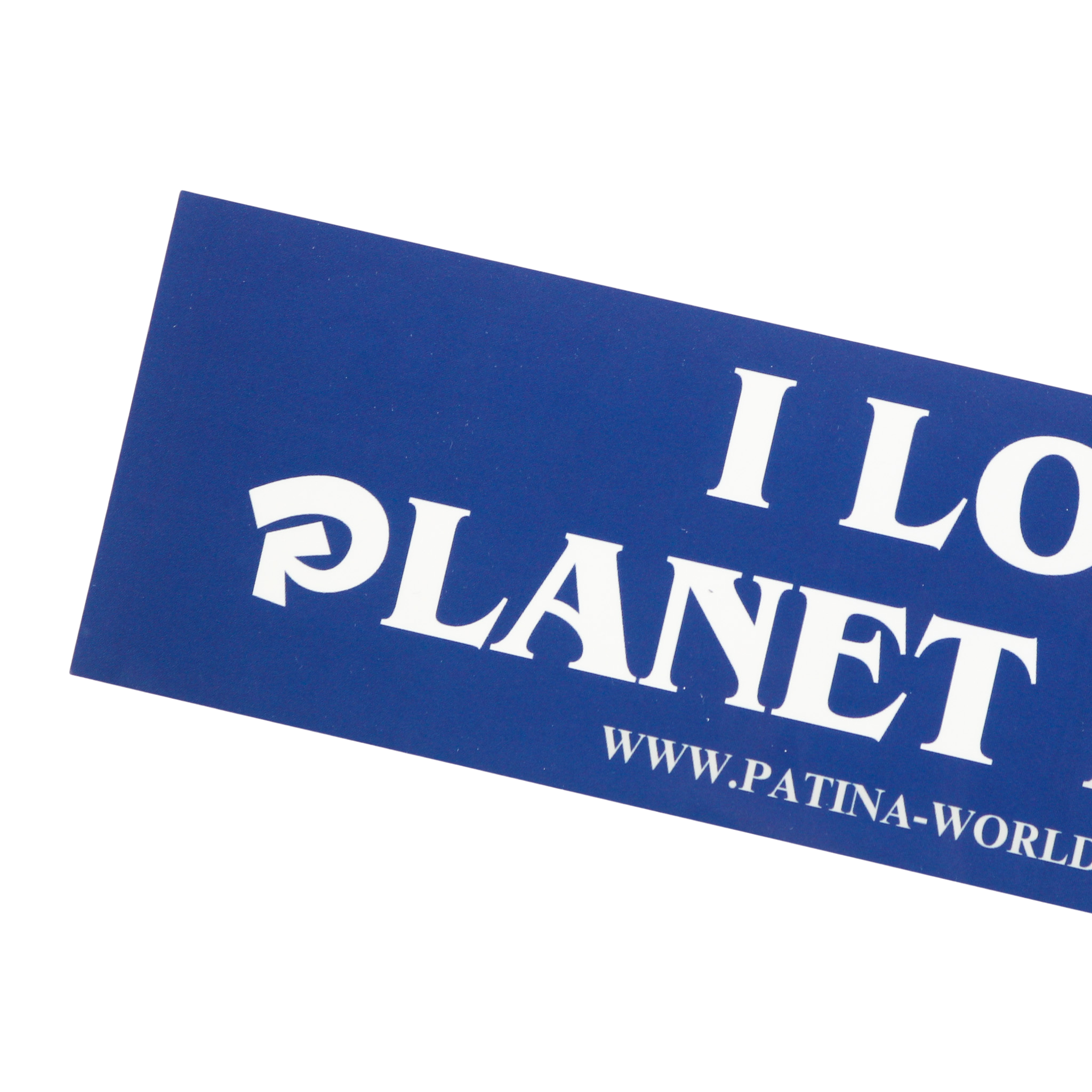 I Love Planet Earth Bumper Sticker - Patina