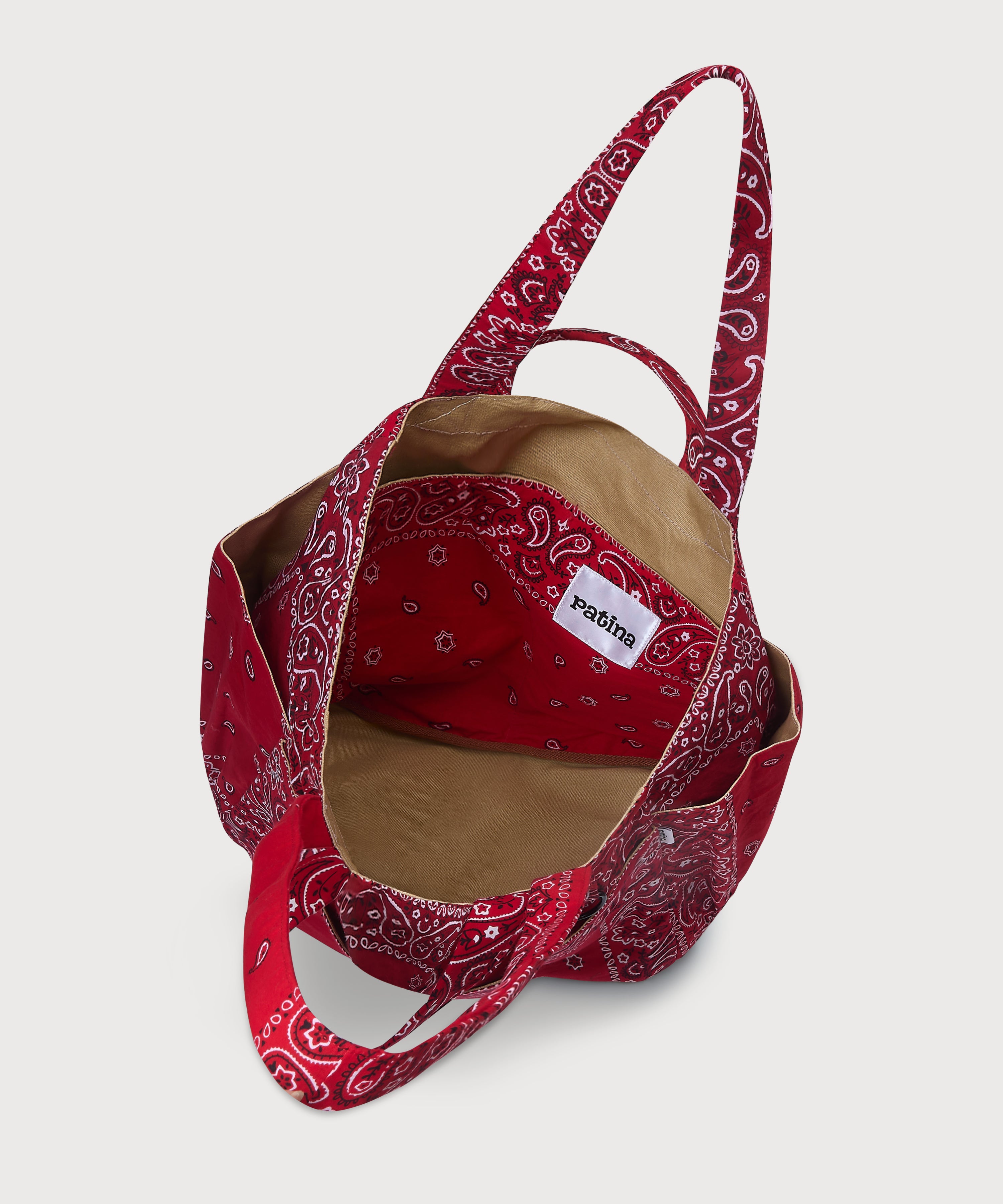 Bandana Tote Bag - Red