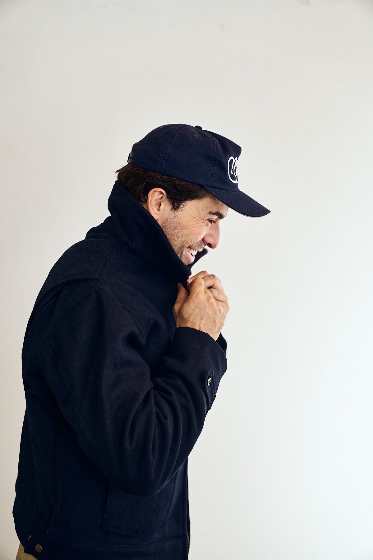 Wool Crew Jacket - Navy - Patina