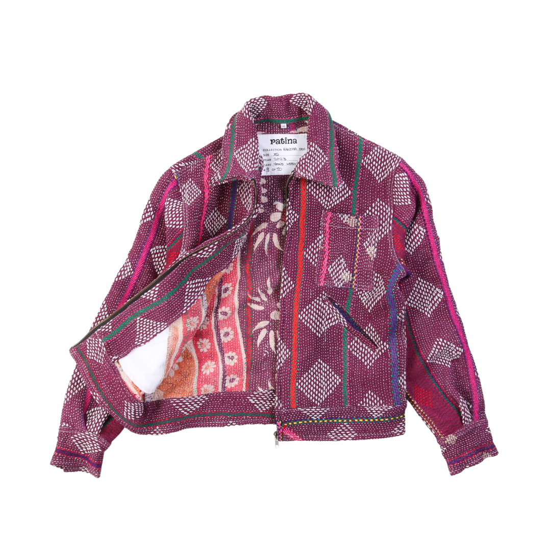 Kantha-Jacke Nr. 9