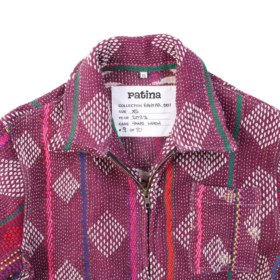 Kantha-Jacke Nr. 9