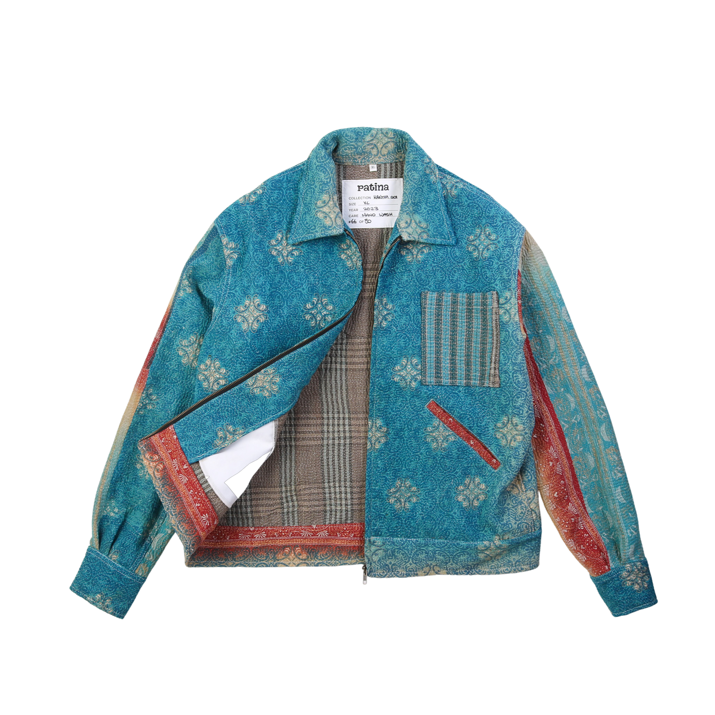 Kantha-Jacke Nr. 66