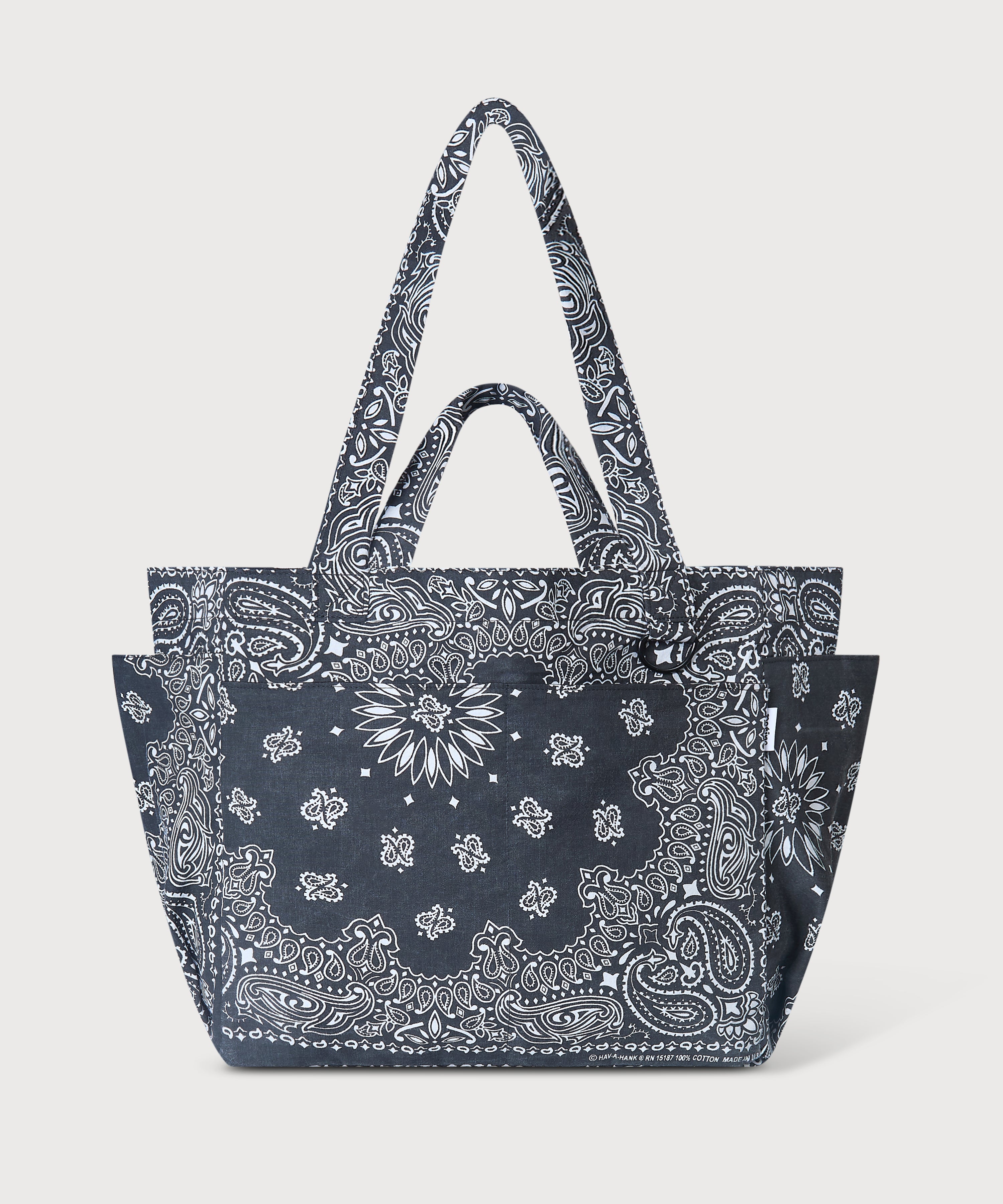 Bandana Tote Bag - Black