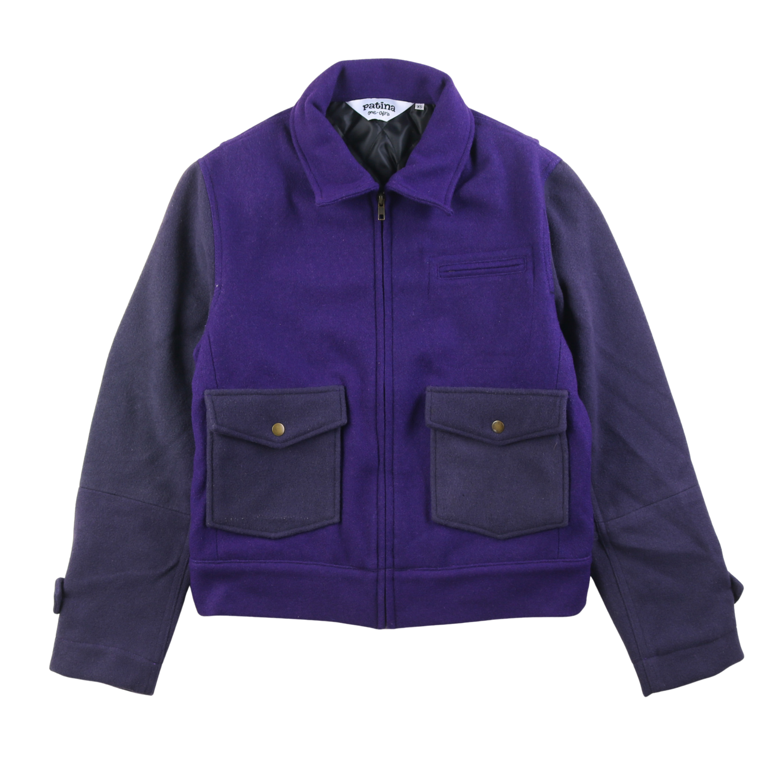 Wool Crew Jacket - Purple - Patina
