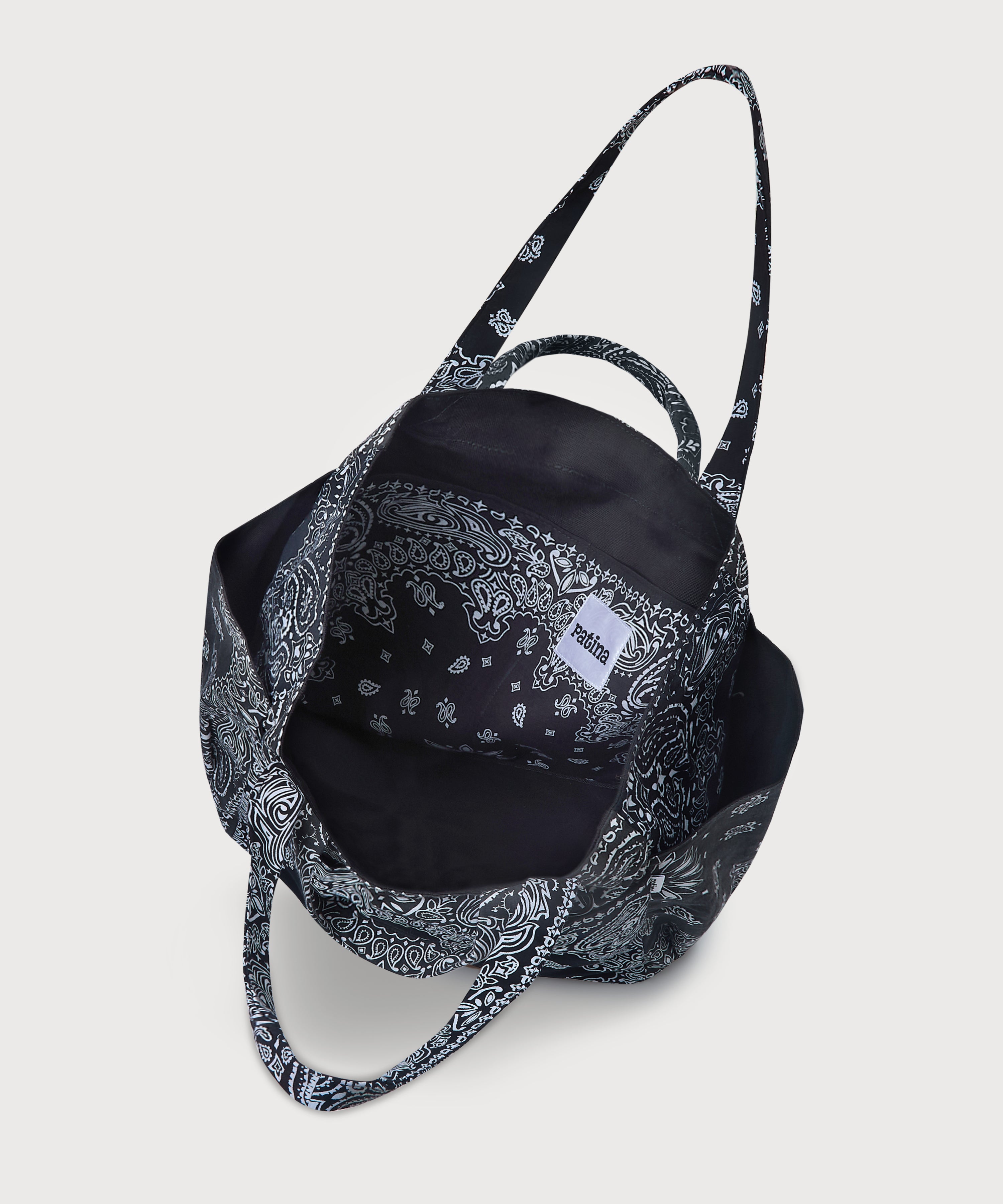 Bandana Tote Bag - Black