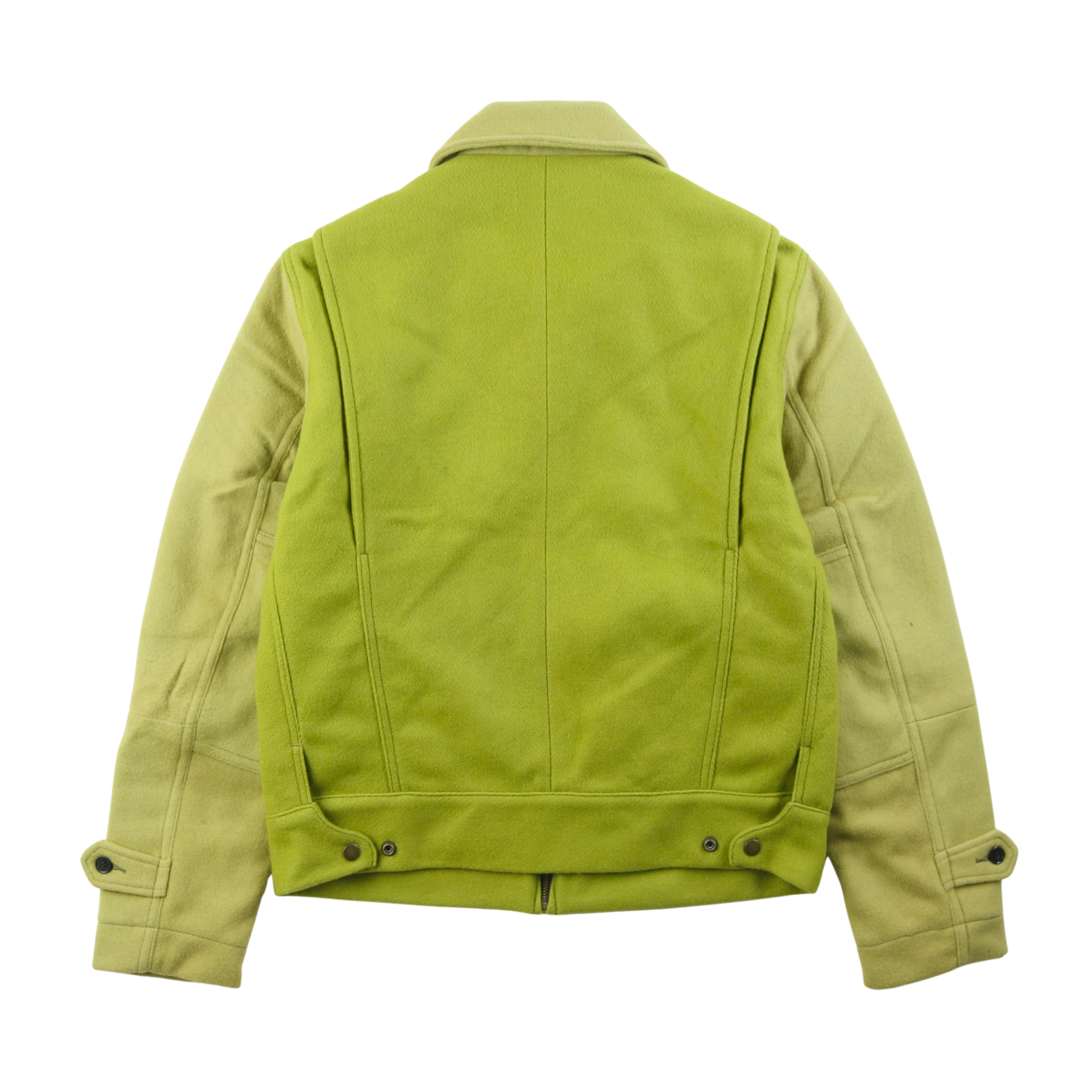 Wool Crew Jacket - Lime Green - Patina