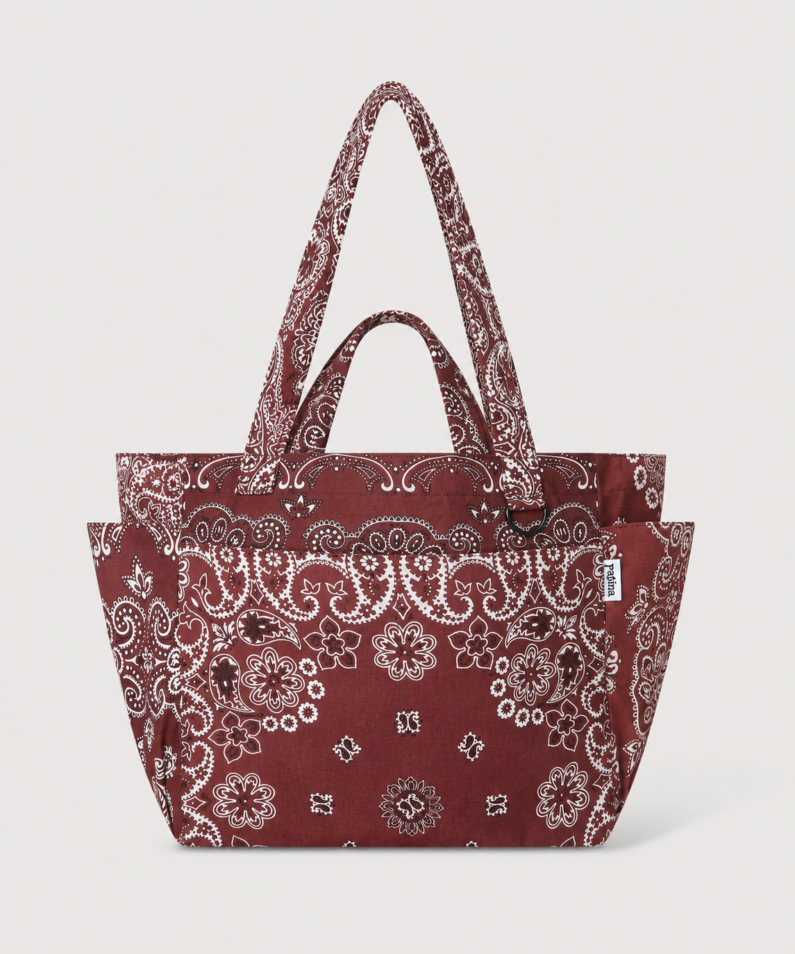 Bandana Tote Bag - Burgundy