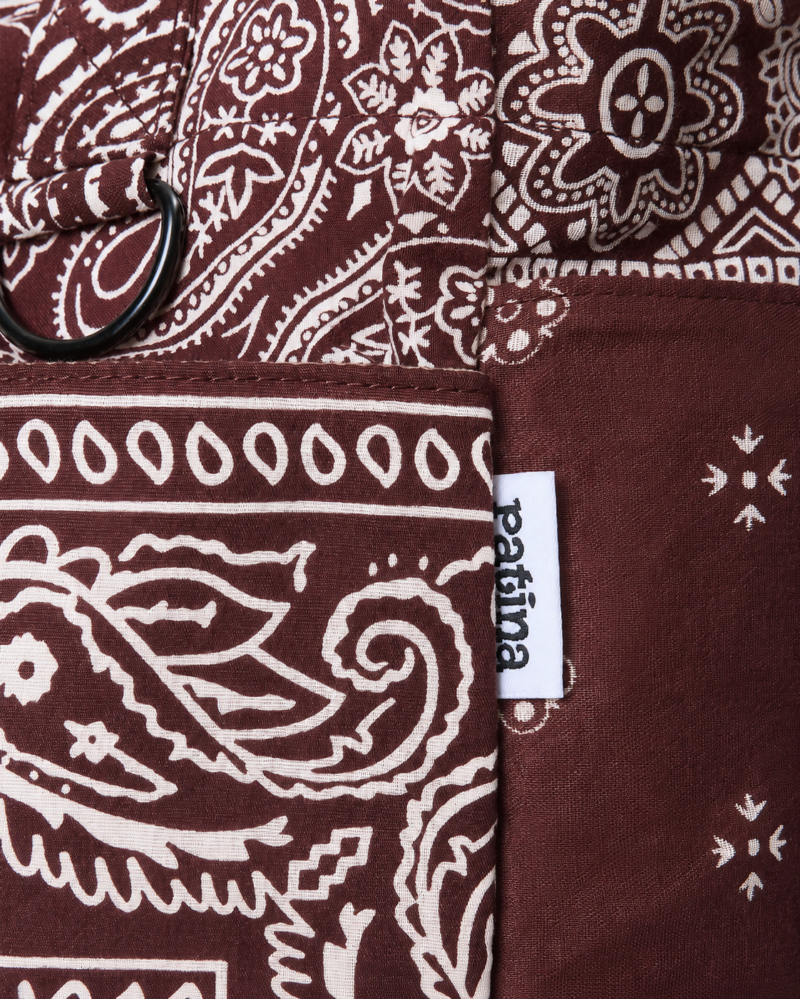 Bandana Tote Bag - Burgundy